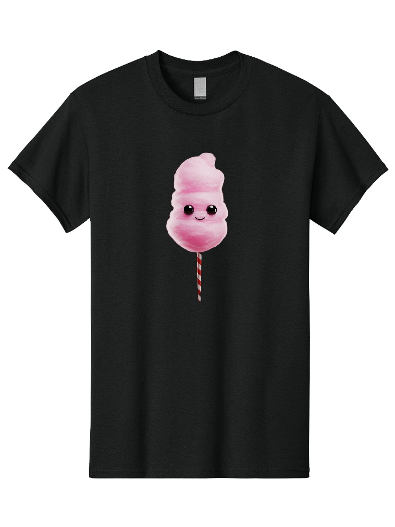 Cotton-Candy-8 Men'S Graphic Tee, 100% Cotton, Comfortable Casual Summer Wear, Machine Washable, Pink Cotton Candy, Cartoon Character, Smiling Face, Sweet Treat, Fluffy Texture, Carnival Delight, Fairground Fun, Children'S Party, Bac916 14