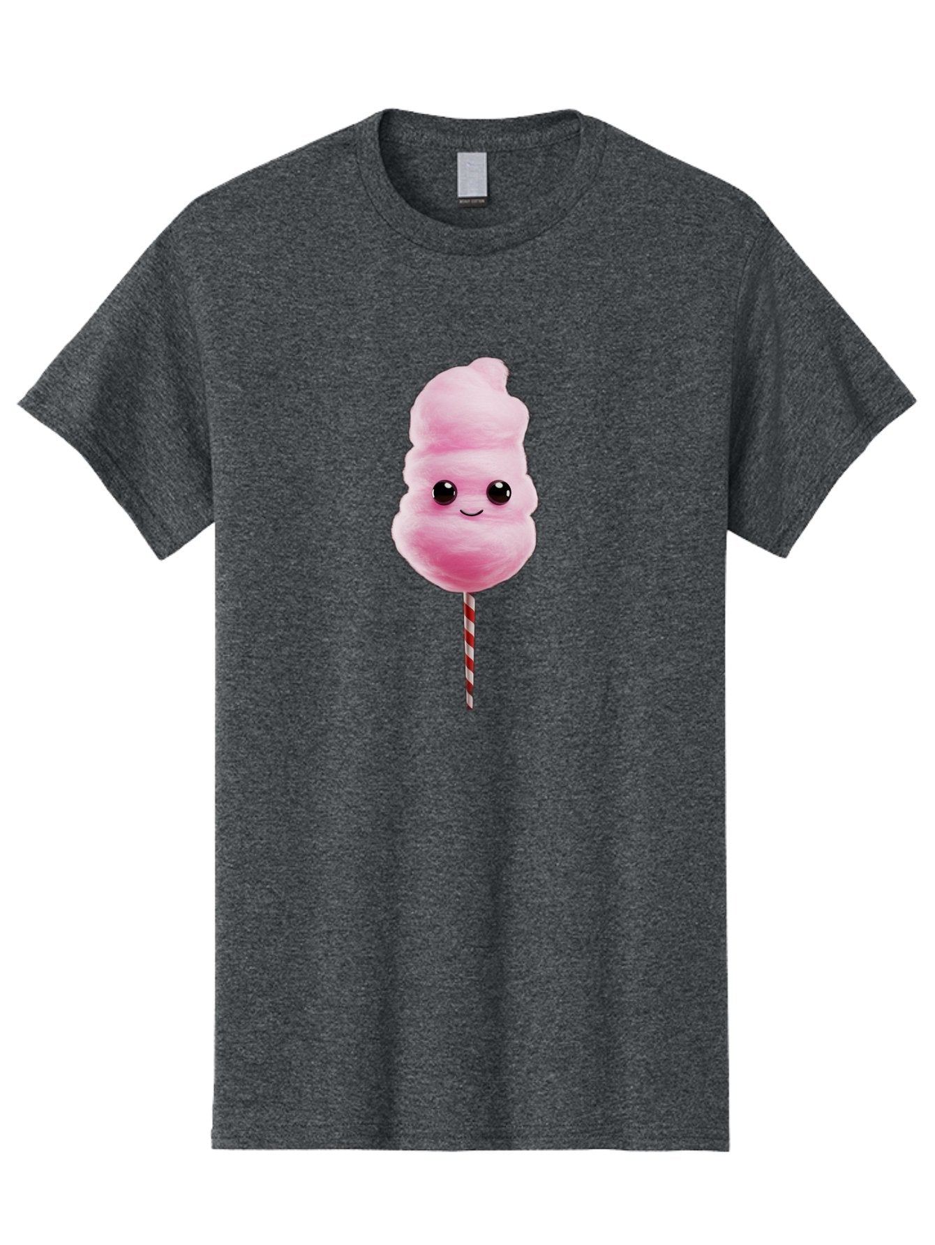 Cotton-Candy-8 Men'S Graphic Tee, 100% Cotton, Comfortable Casual Summer Wear, Machine Washable, Pink Cotton Candy, Cartoon Character, Smiling Face, Sweet Treat, Fluffy Texture, Carnival Delight, Fairground Fun, Children'S Party, Bac916 9