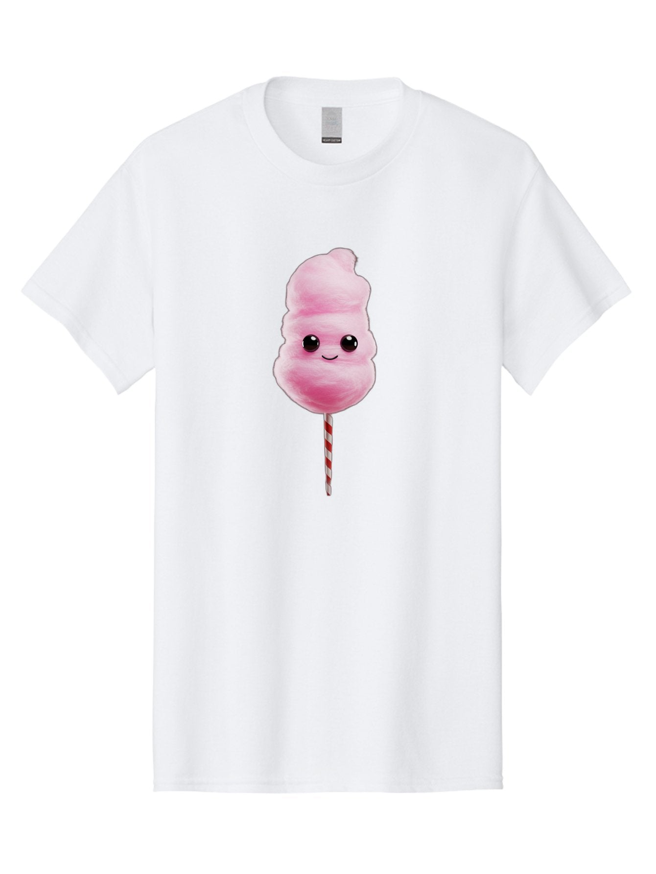 Cotton-Candy-8 Men'S Graphic Tee, 100% Cotton, Comfortable Casual Summer Wear, Machine Washable, Pink Cotton Candy, Cartoon Character, Smiling Face, Sweet Treat, Fluffy Texture, Carnival Delight, Fairground Fun, Children'S Party, Bac916 8