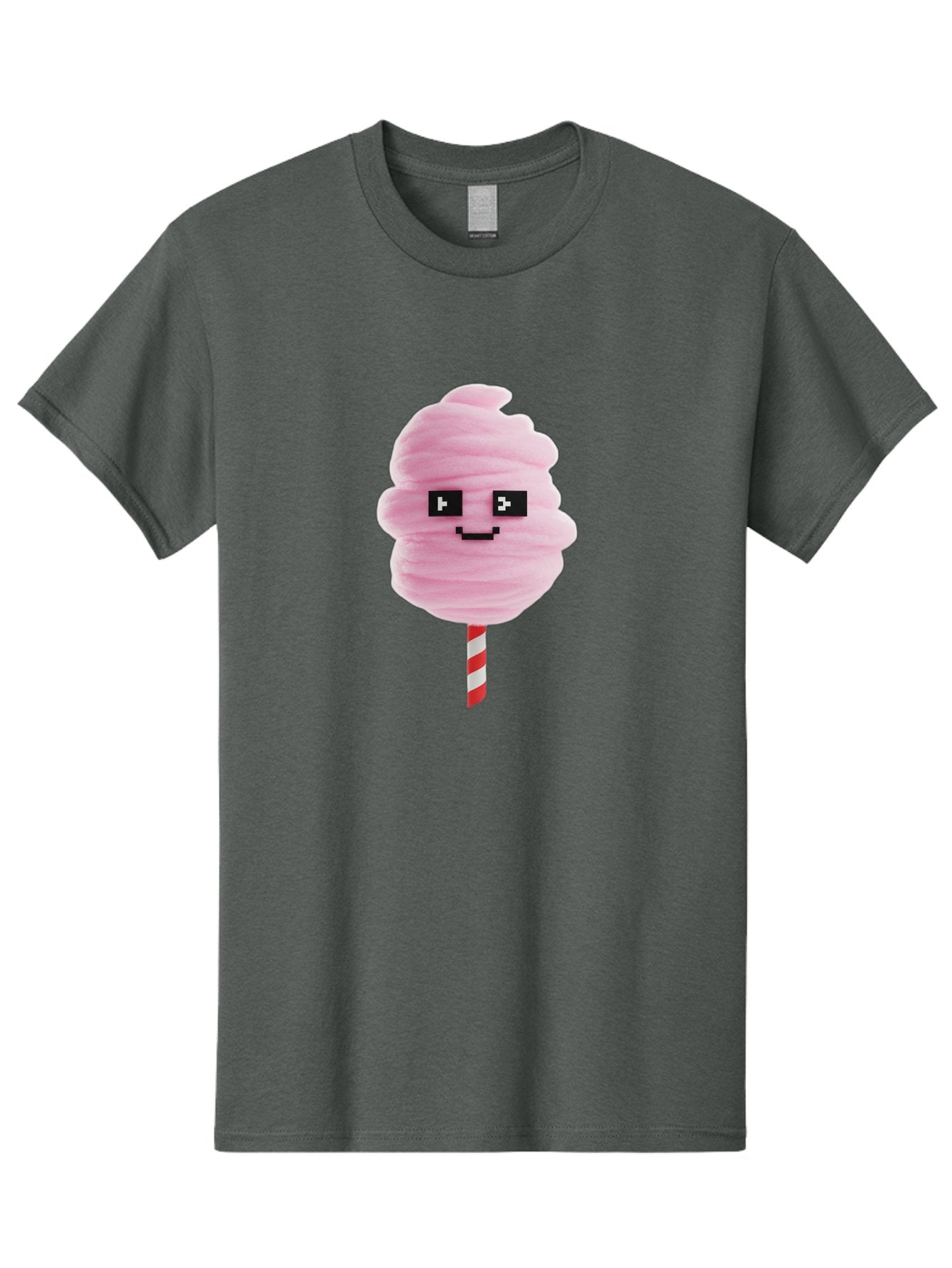 Cotton-Candy-9 Men'S Graphic Tee, 100% Cotton, Comfortable Casual Summer Wear, Machine Washable, Pink Cotton Candy, Sweet Treat, Funfair Snack, Carnival Delight, Sugary Pleasure, Happy Face, Cartoon Style Bac917 8