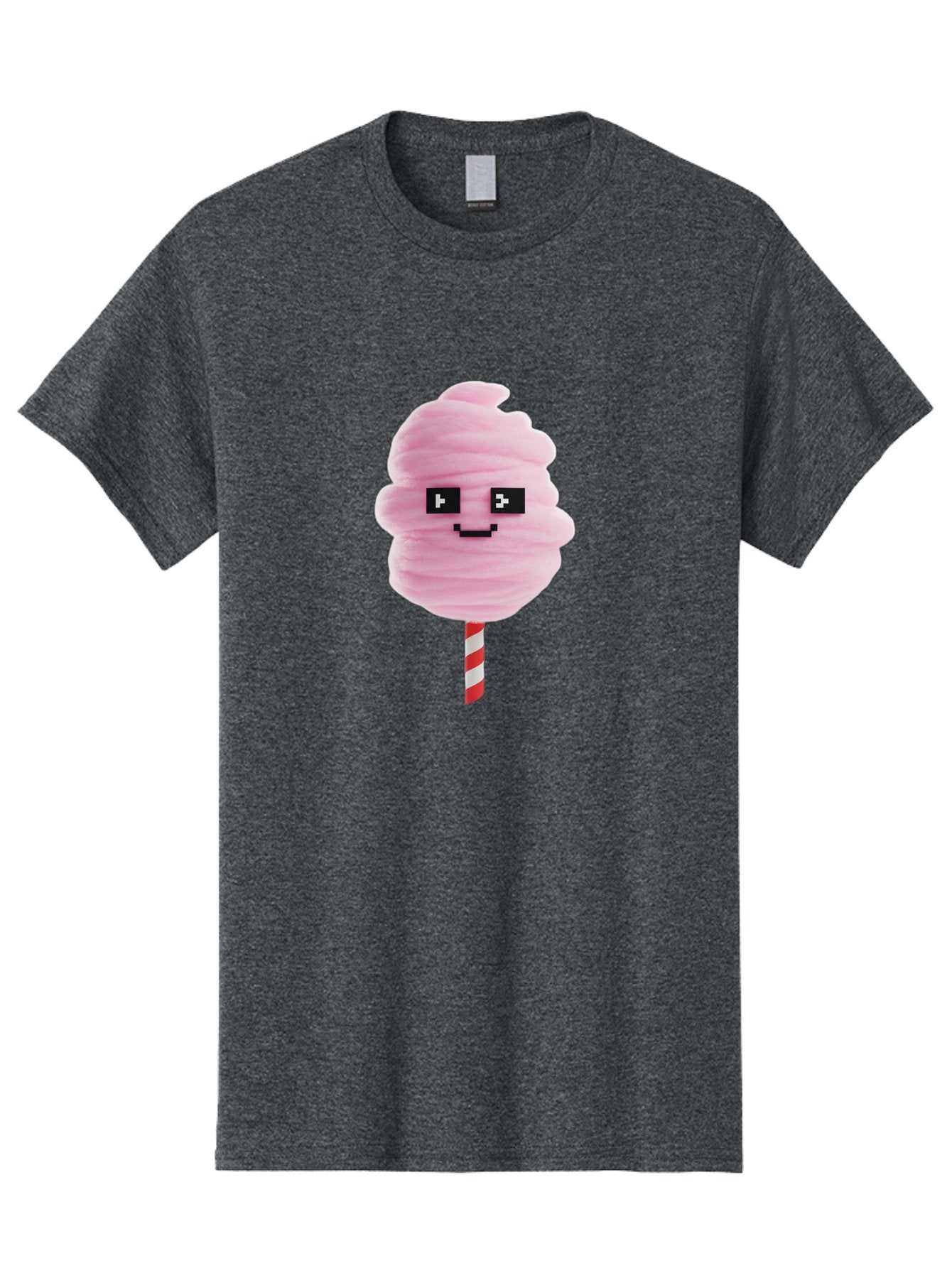 Cotton-Candy-9 Men'S Graphic Tee, 100% Cotton, Comfortable Casual Summer Wear, Machine Washable, Pink Cotton Candy, Sweet Treat, Funfair Snack, Carnival Delight, Sugary Pleasure, Happy Face, Cartoon Style Bac917 13