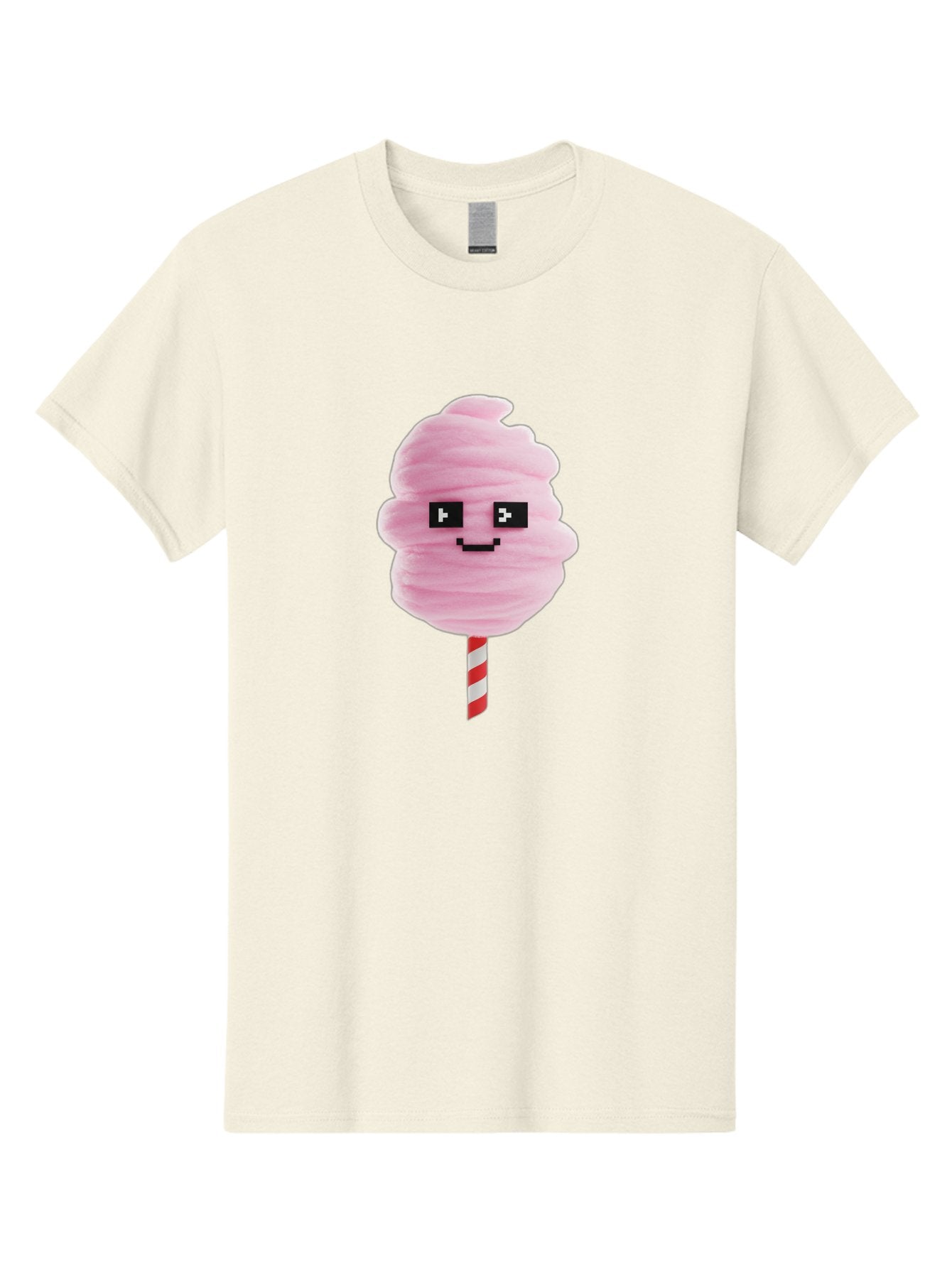 Cotton-Candy-9 Men'S Graphic Tee, 100% Cotton, Comfortable Casual Summer Wear, Machine Washable, Pink Cotton Candy, Sweet Treat, Funfair Snack, Carnival Delight, Sugary Pleasure, Happy Face, Cartoon Style Bac917 6