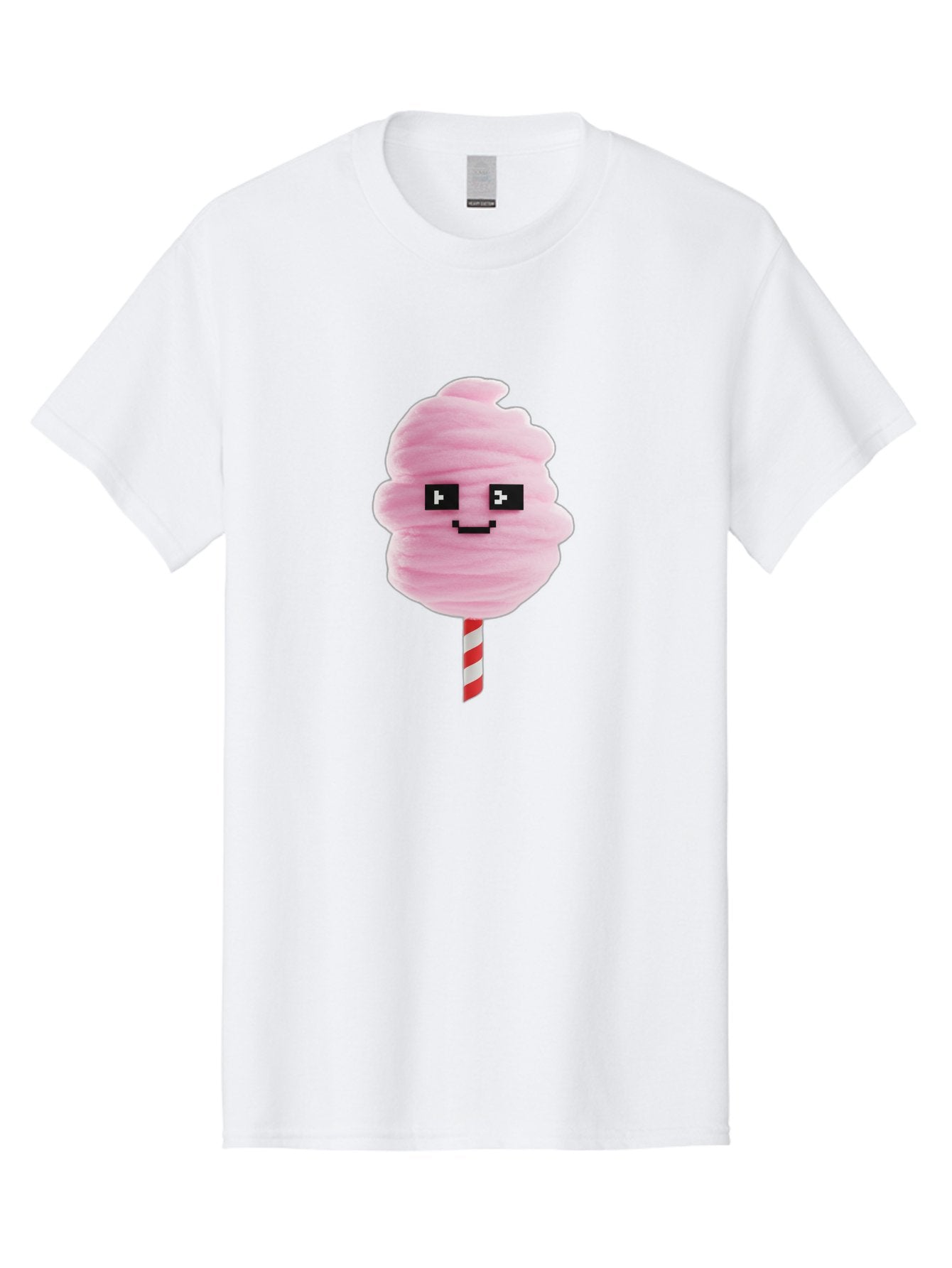Cotton-Candy-9 Men'S Graphic Tee, 100% Cotton, Comfortable Casual Summer Wear, Machine Washable, Pink Cotton Candy, Sweet Treat, Funfair Snack, Carnival Delight, Sugary Pleasure, Happy Face, Cartoon Style Bac917 14