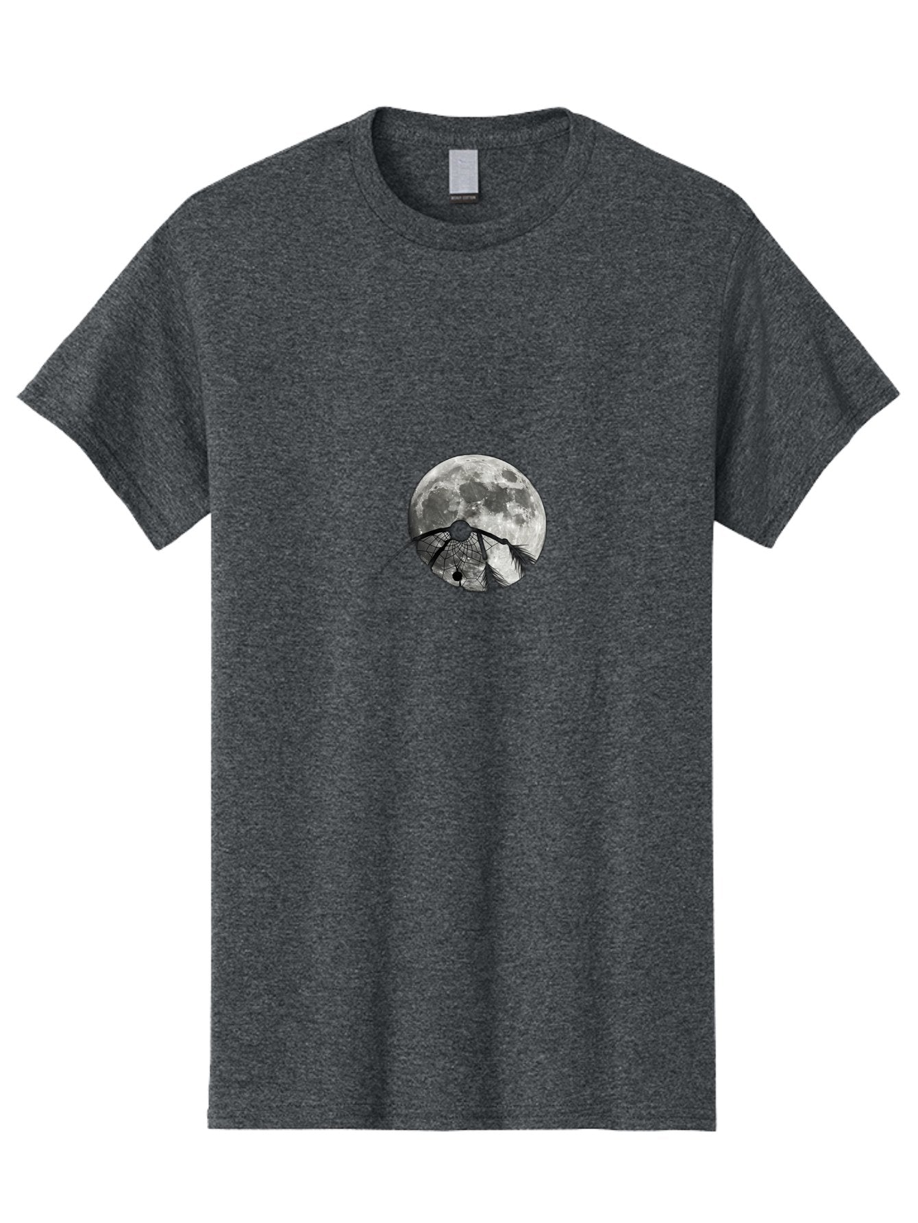 Cracked-Moon Men'S Graphic Tee, 100% Cotton, Comfortable Casual Summer Wear, Machine Washable, Horseshoe Crab Silhouette, Moonlit Night, Lunar Background, Ocean Creature, Wildlife Illustration, Marine Life, Nocturnal Animal, Abstract Art Bac925 14