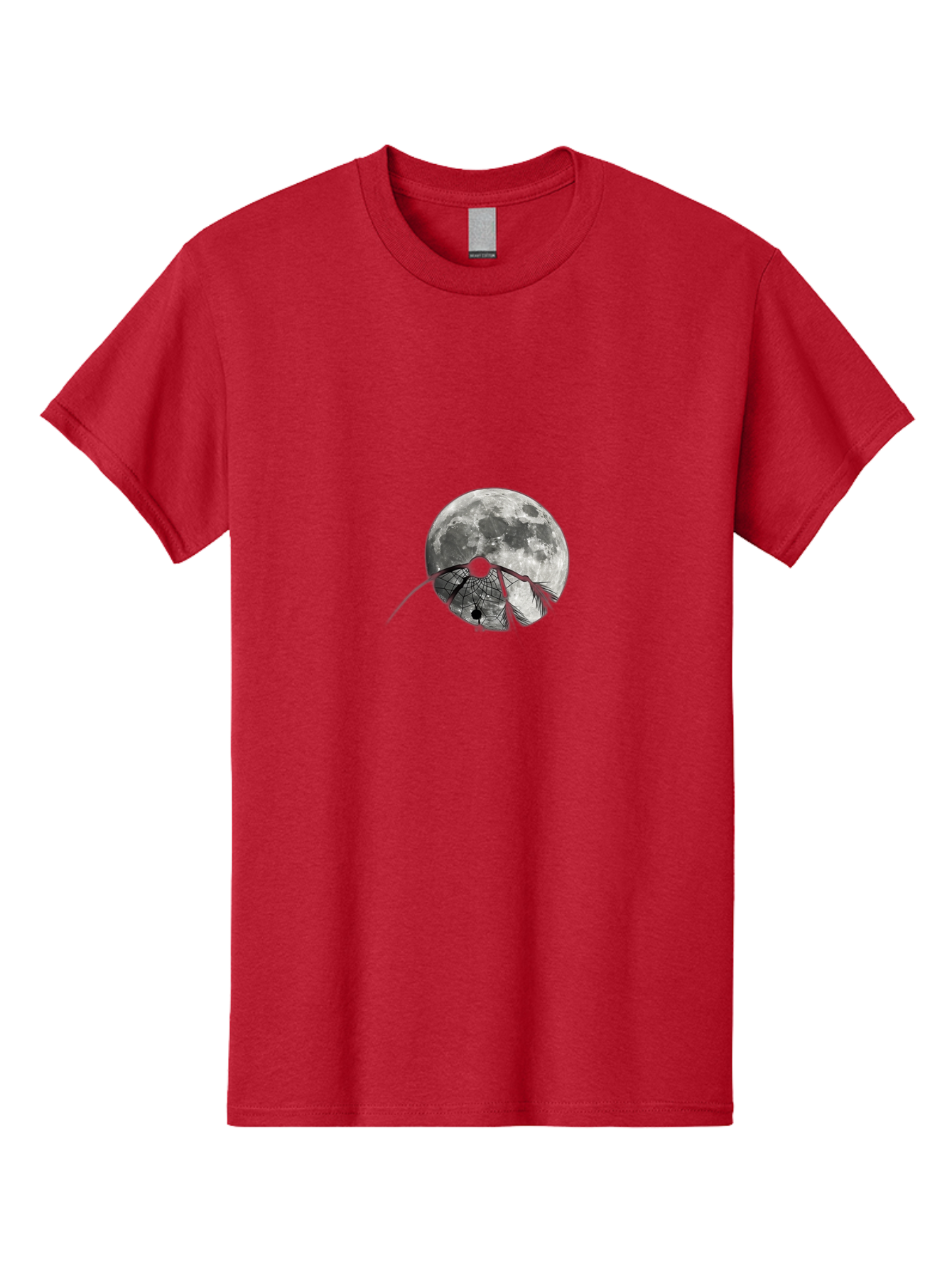 Cracked-Moon Men'S Graphic Tee, 100% Cotton, Comfortable Casual Summer Wear, Machine Washable, Horseshoe Crab Silhouette, Moonlit Night, Lunar Background, Ocean Creature, Wildlife Illustration, Marine Life, Nocturnal Animal, Abstract Art Bac925 15