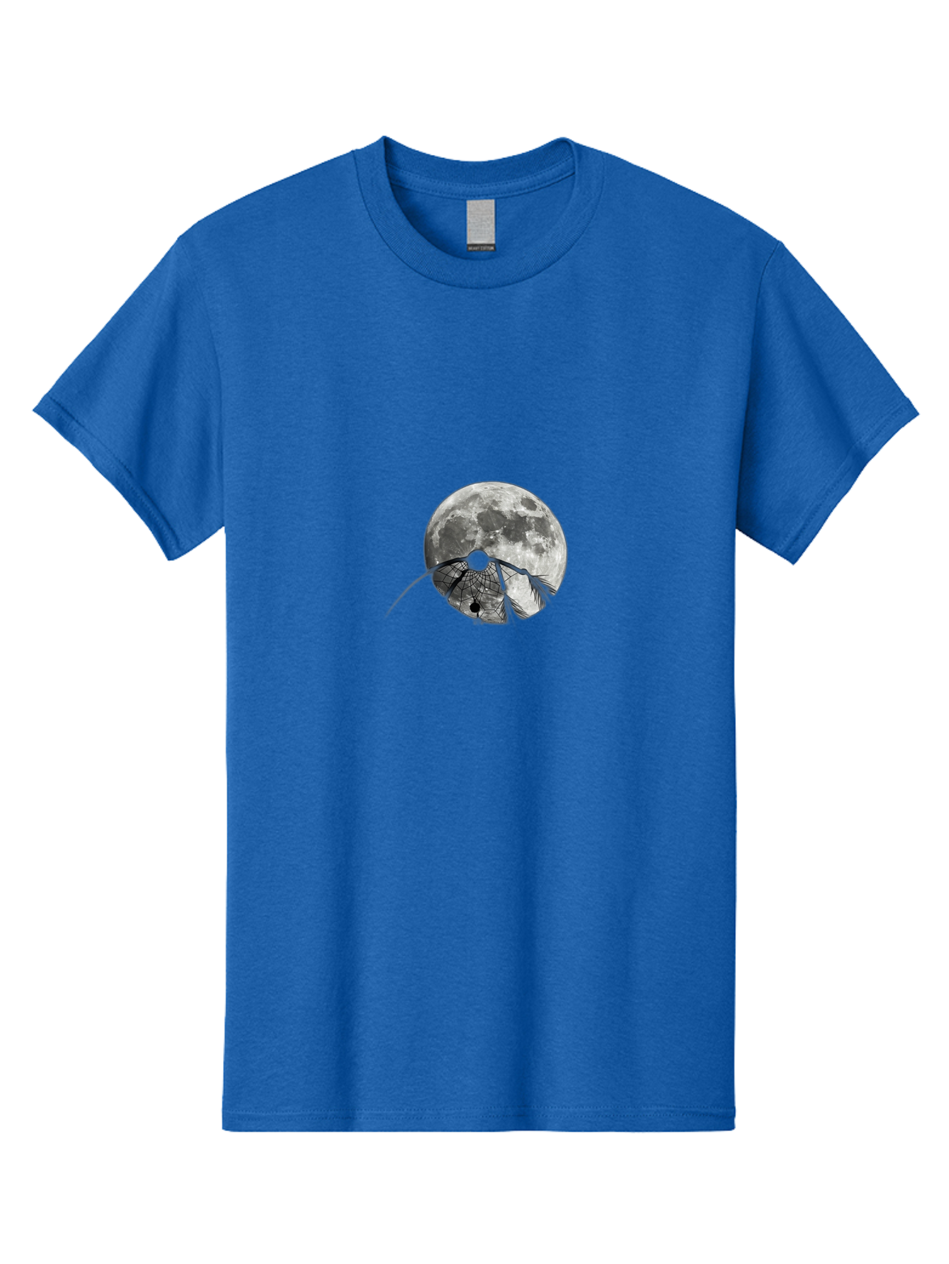 Cracked-Moon Men'S Graphic Tee, 100% Cotton, Comfortable Casual Summer Wear, Machine Washable, Horseshoe Crab Silhouette, Moonlit Night, Lunar Background, Ocean Creature, Wildlife Illustration, Marine Life, Nocturnal Animal, Abstract Art Bac925 13