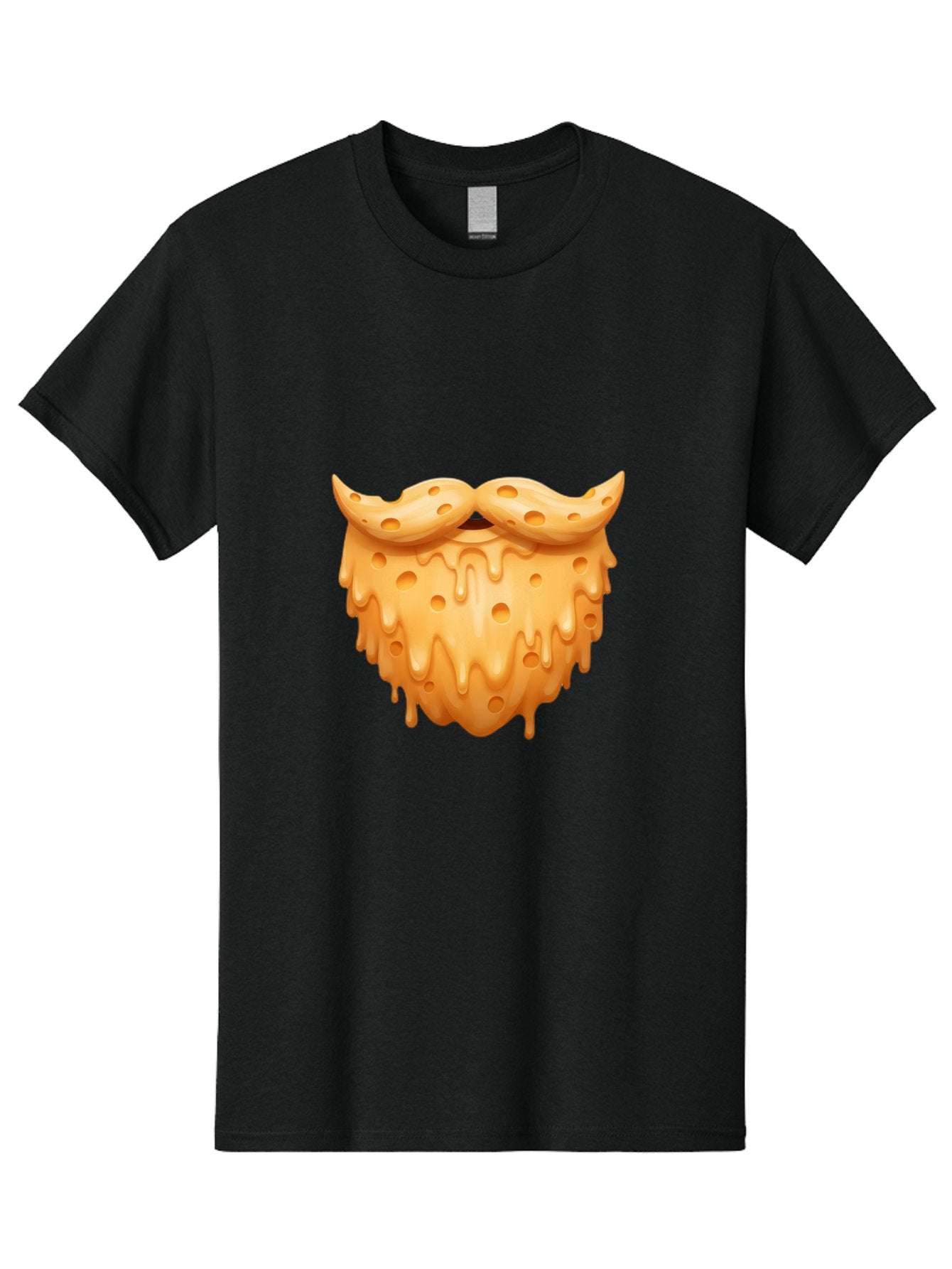 Croissant-With-Mustache Men'S Graphic Tee, 100% Cotton, Comfortable Casual Summer Wear, Machine Washable, Doughnut With Mustache, Sweet Treats, Baked Goods, Quirky Humor, Funny Faces, Dessert Lovers, Creative Food Art, Playful Graphics Bac936 5