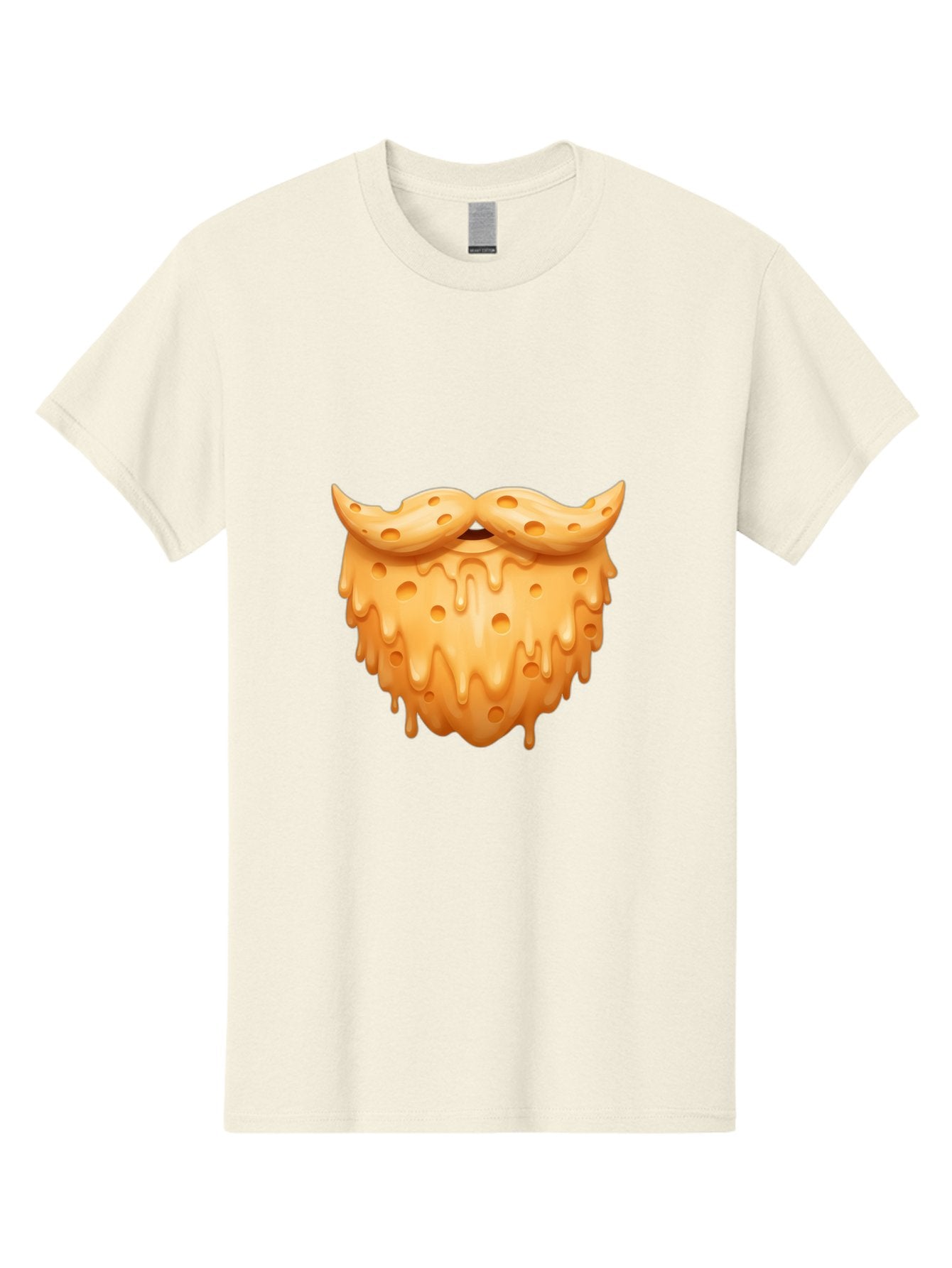 Croissant-With-Mustache Men'S Graphic Tee, 100% Cotton, Comfortable Casual Summer Wear, Machine Washable, Doughnut With Mustache, Sweet Treats, Baked Goods, Quirky Humor, Funny Faces, Dessert Lovers, Creative Food Art, Playful Graphics Bac936 7
