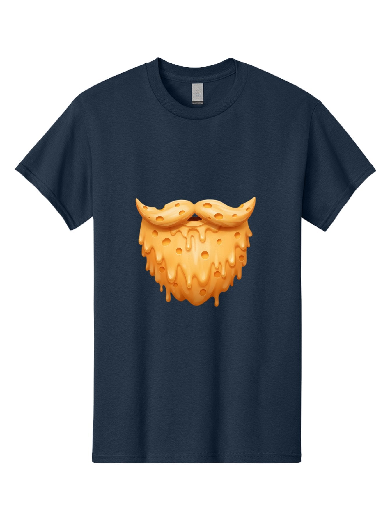 Croissant-With-Mustache Men'S Graphic Tee, 100% Cotton, Comfortable Casual Summer Wear, Machine Washable, Doughnut With Mustache, Sweet Treats, Baked Goods, Quirky Humor, Funny Faces, Dessert Lovers, Creative Food Art, Playful Graphics Bac936 8
