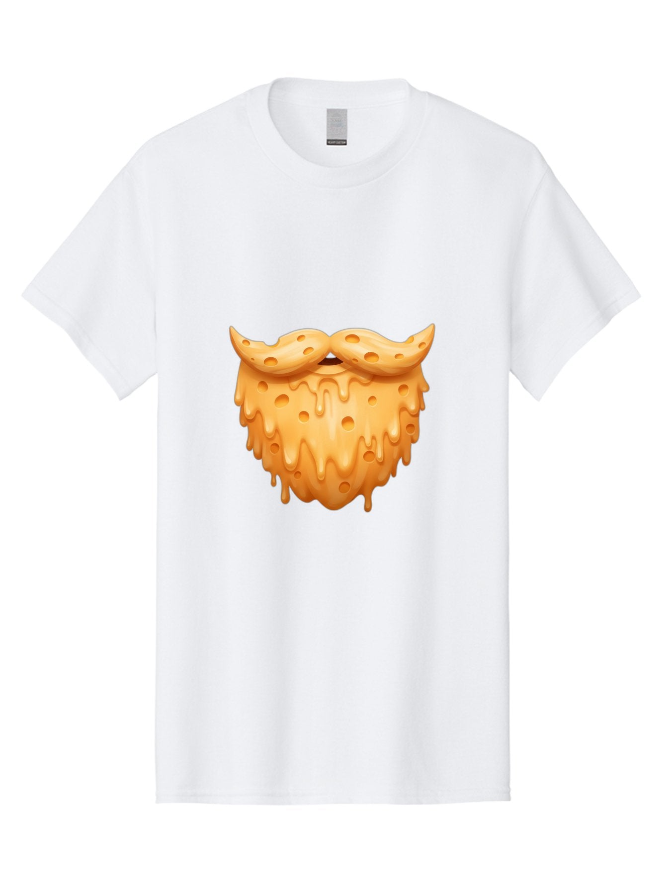 Croissant-With-Mustache Men'S Graphic Tee, 100% Cotton, Comfortable Casual Summer Wear, Machine Washable, Doughnut With Mustache, Sweet Treats, Baked Goods, Quirky Humor, Funny Faces, Dessert Lovers, Creative Food Art, Playful Graphics Bac936 4