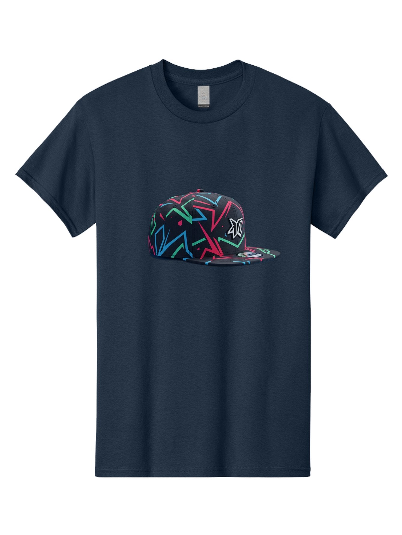 Dc-Hat Men'S Graphic Tee, 100% Cotton, Comfortable Casual Summer Wear, Machine Washable, Dc Hat, Snapback Cap, Graffiti Design, Streetwear Fashion, Urban Style, Neon Colors, Bold Graphics, Skateboarding Apparel, Dc Logo Bac981 10