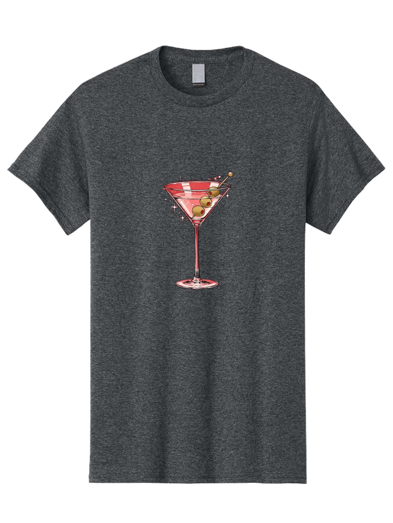 Dirty-Martini-3 Men'S Graphic Tee, 100% Cotton, Comfortable Casual Summer Wear, Machine Washable, Martini Glass, Clear Liquid, Green Olives, Cocktail, Luxury Drink, Elegant Glassware, Classic Cocktail, Sophisticated Beverage, Glamorous Drink Bad002 11