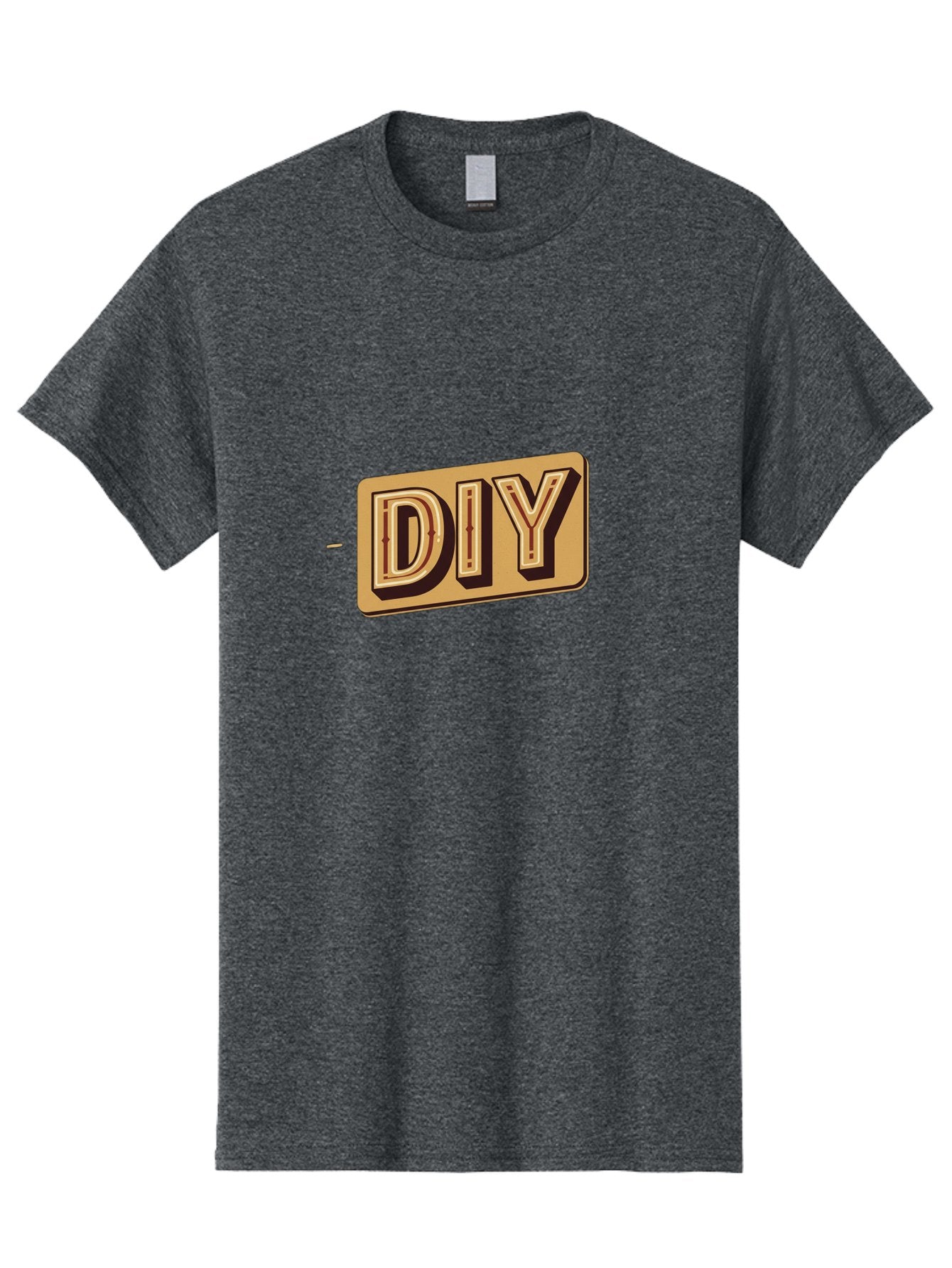 Diy-5 Men'S Graphic Tee, 100% Cotton, Comfortable Casual Summer Wear, Machine Washable, Diy Logo, Handmade Crafts, Diy Tutorials, Home Improvement, Crafting Ideas, Self-Made Projects, Creative Inspiration Bad013 14