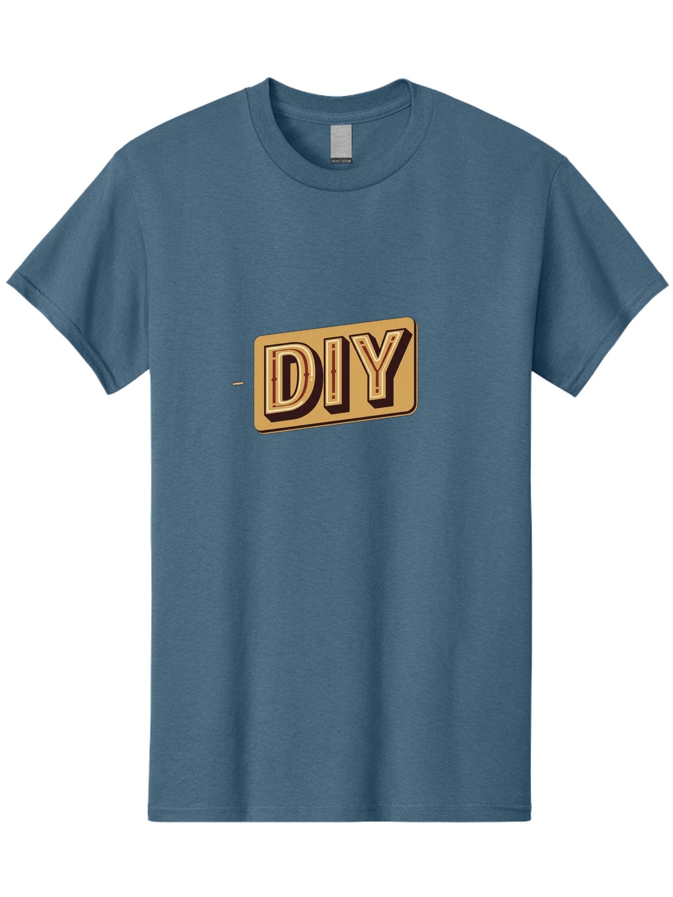 Diy-5 Men'S Graphic Tee, 100% Cotton, Comfortable Casual Summer Wear, Machine Washable, Diy Logo, Handmade Crafts, Diy Tutorials, Home Improvement, Crafting Ideas, Self-Made Projects, Creative Inspiration Bad013 3