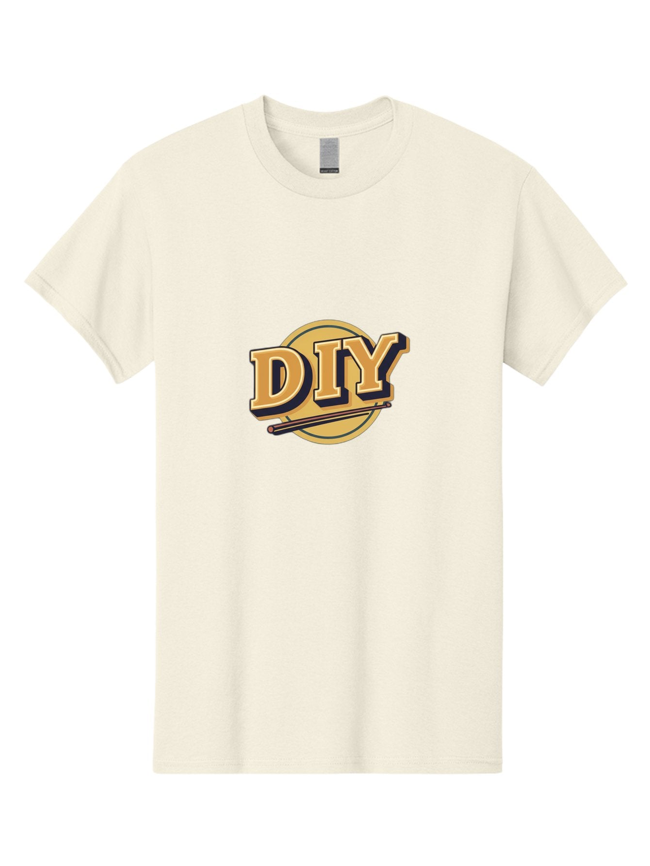 Diy-6 Men'S Graphic Tee, 100% Cotton, Comfortable Casual Summer Wear, Machine Washable, Diy Logo, Handmade Crafts, Creative Projects, Self-Made, Drumsticks, Diy Inspiration, Crafting Ideas, Do-It-Yourself, Drumsticks Logo Bad014 9