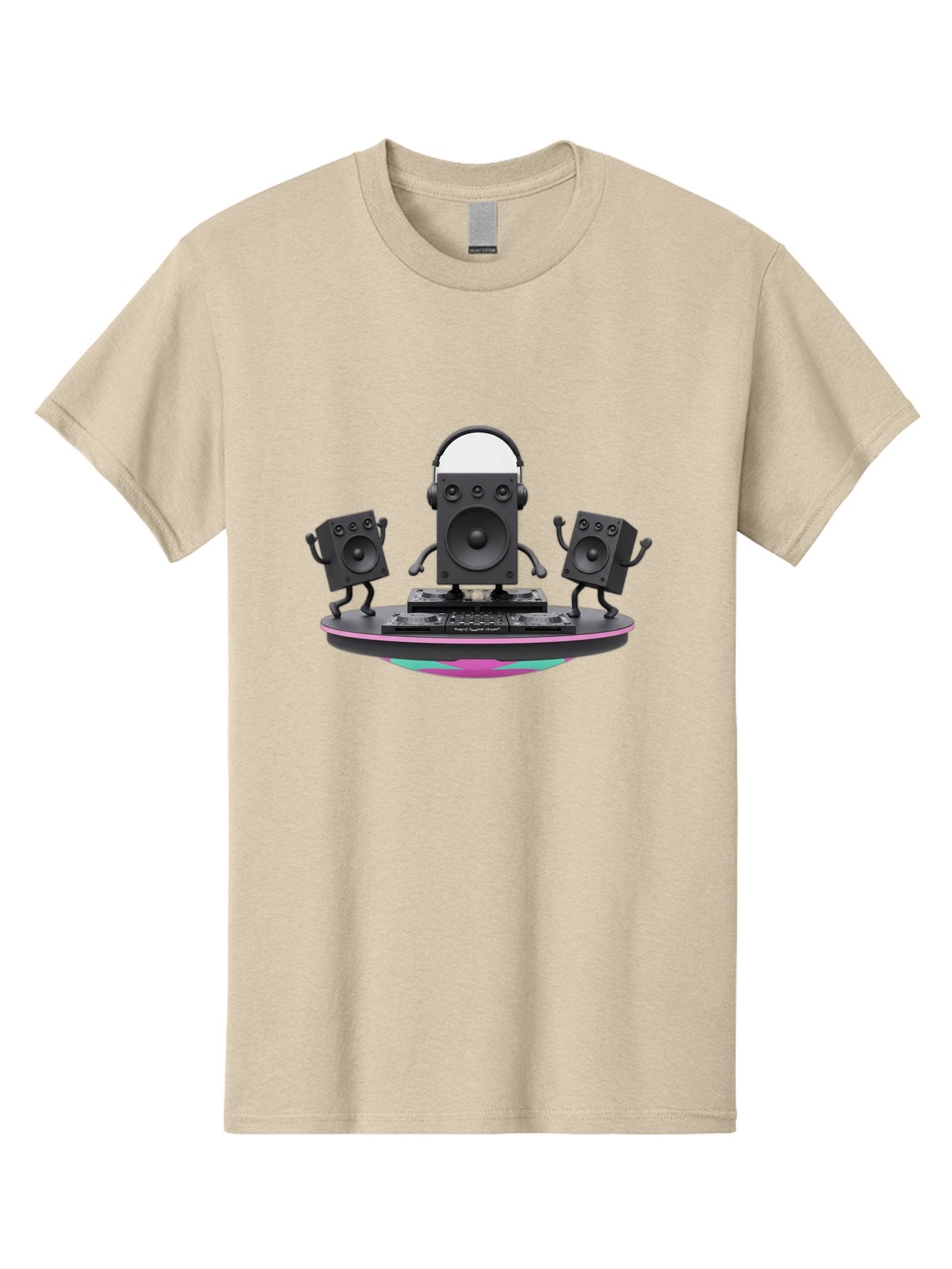 Dj-Speaker-1 Men'S Graphic Tee, 100% Cotton, Comfortable Casual Summer Wear, Machine Washable, Speaker Dj Setup, Dancing Speakers, Music Equipment, Entertainment Tech, Modern Djing, Electronic Dance Music Bad045 9