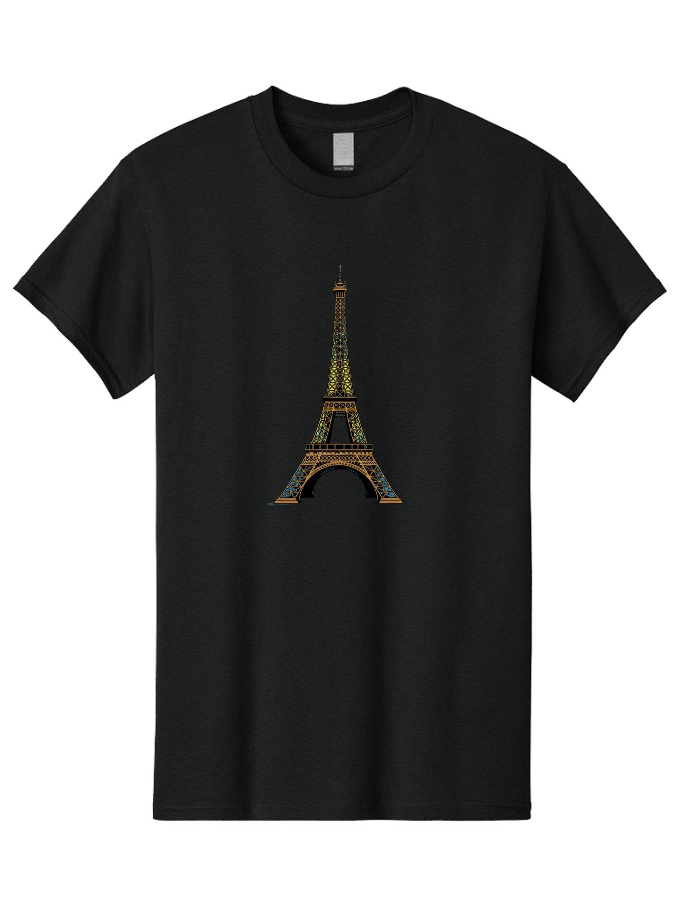 Eiffel-Tower-2 Men'S Graphic Tee, 100% Cotton, Comfortable Casual Summer Wear, Machine Washable, Iconic Landmark, Paris, France, Iron Latticework, Romantic Getaway, Travel Destination, Cityscape, Architectural Marvel, Tourism, Vacation Spot Bad069 13
