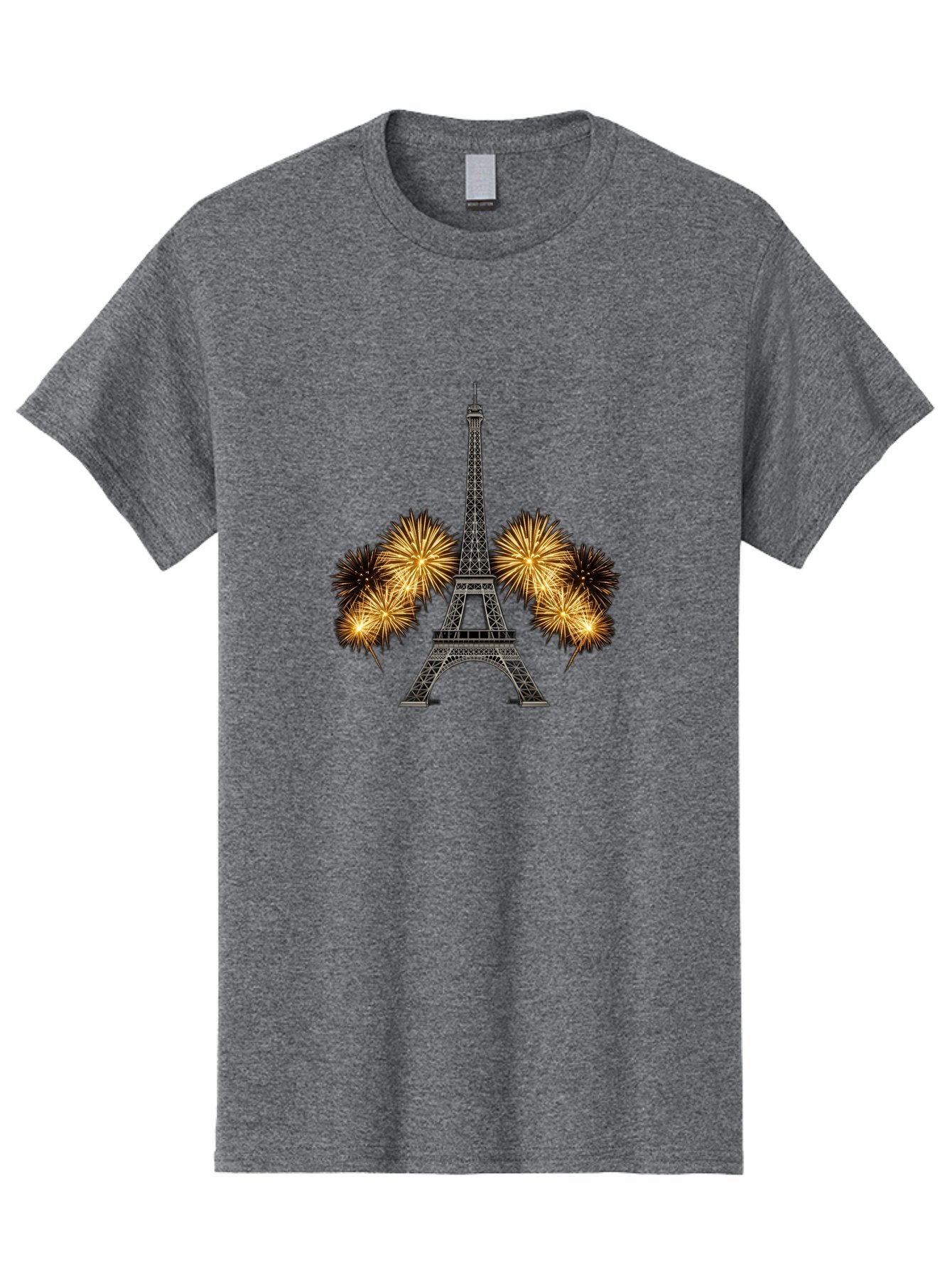 Eiffel-Tower-Fireworks-1 Men'S Graphic Tee, 100% Cotton, Comfortable Casual Summer Wear, Machine Washable, Eiffel Tower, Fireworks Display, Celebration, Festive Atmosphere, Fireworks Exploding, France, Paris, City Landmark, Event Decoration, Bad074 6