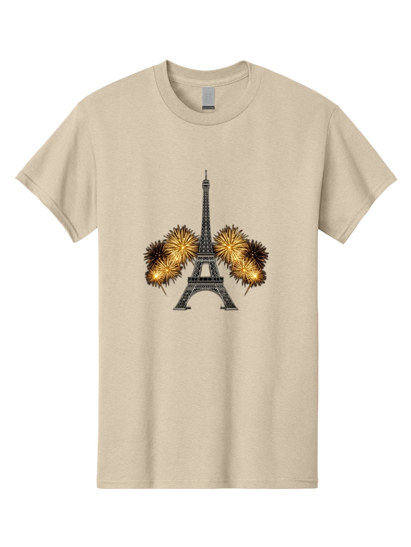Eiffel-Tower-Fireworks-1 Men'S Graphic Tee, 100% Cotton, Comfortable Casual Summer Wear, Machine Washable, Eiffel Tower, Fireworks Display, Celebration, Festive Atmosphere, Fireworks Exploding, France, Paris, City Landmark, Event Decoration, Bad074 13
