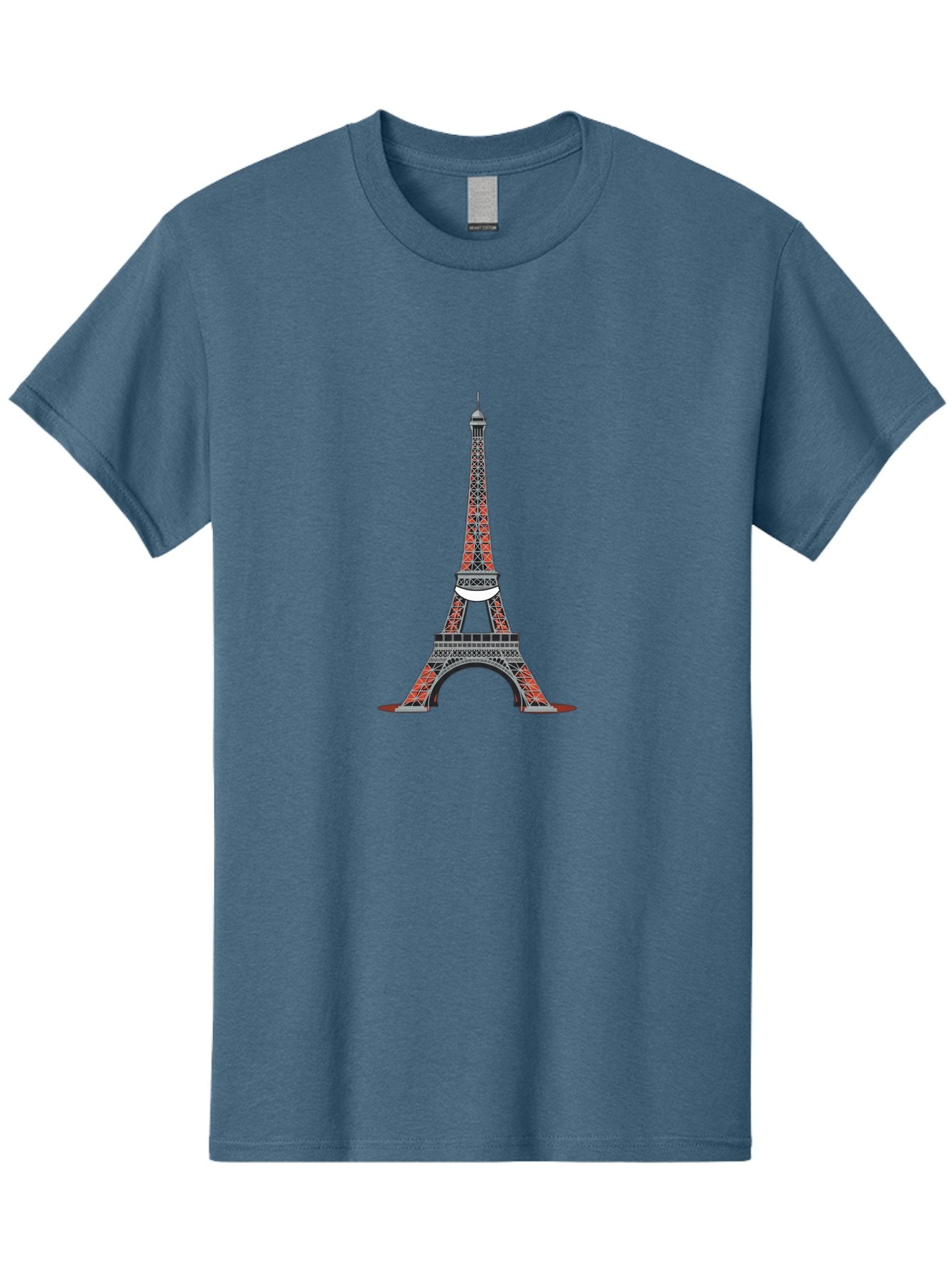Eiffel-Tower Men'S Graphic Tee, 100% Cotton, Comfortable Casual Summer Wear, Machine Washable, Iconic Landmark, Parisian Architecture, French Culture, Iron Latticework, Red And Black Design, Tourist Attraction, Cityscape, Famous Monument, Bad076 14