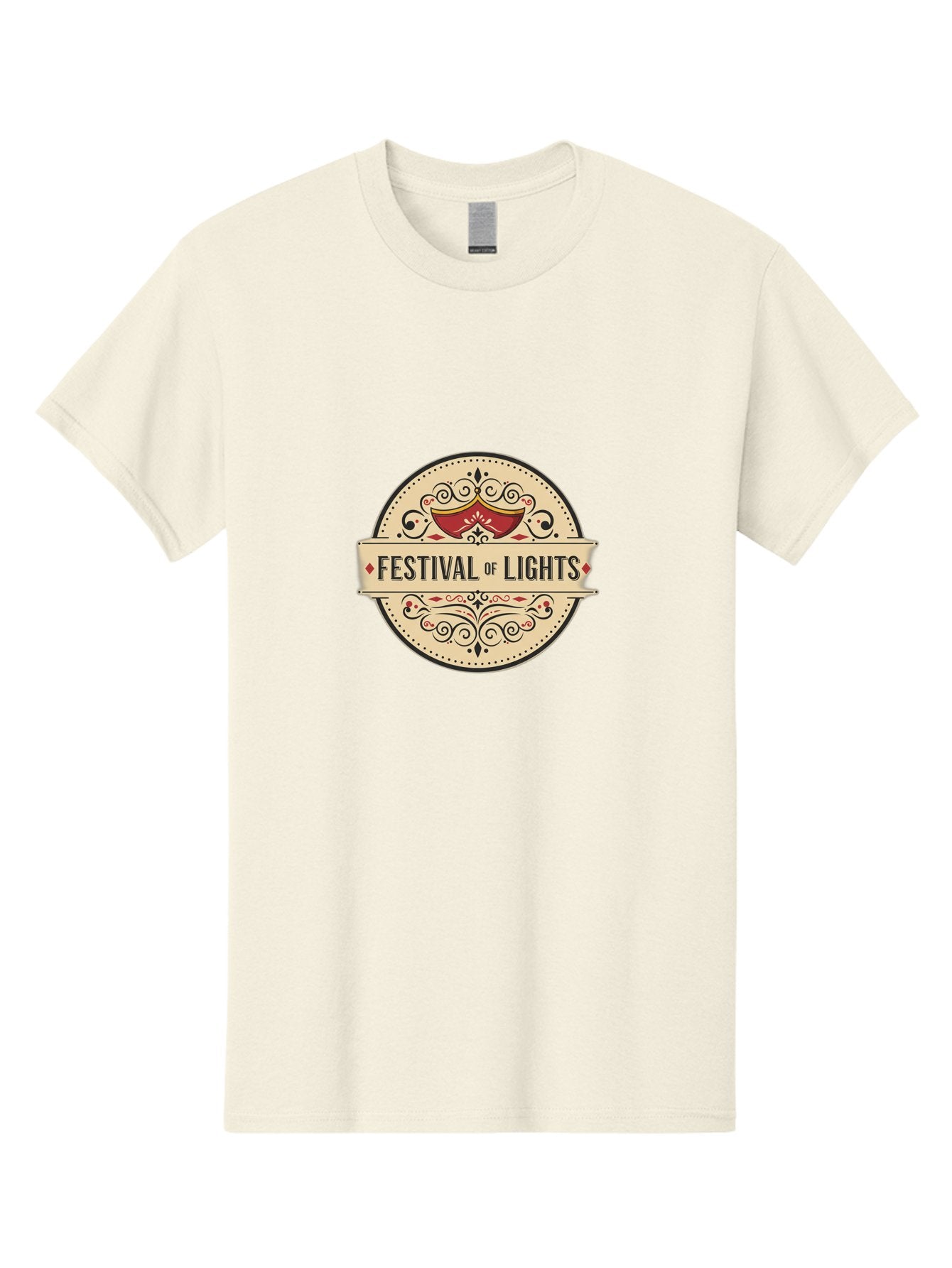 Festival-Of-Lights-1 Men'S Graphic Tee, 100% Cotton, Comfortable Casual Summer Wear, Machine Washable, Festival Of Lights, Decorative Lamp, Diwali Celebration, Cultural Event, Traditional Design, Vibrant Colors, Festive Atmosphere, Bad090 4