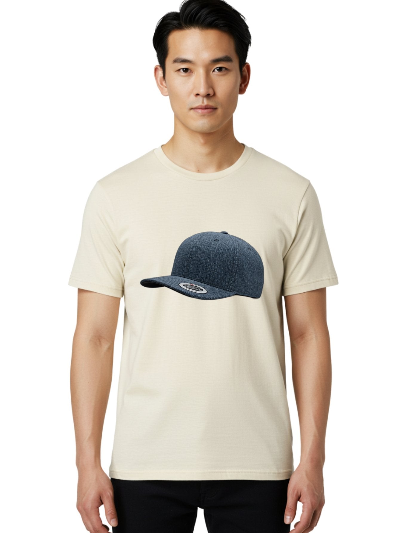 Flexfit-Cap Men'S Graphic Tee, 100% Cotton, Comfortable Casual Summer Wear, Machine Washable, Flexfit Baseball Cap, Dark Blue Cap, Snapback Hat, Flexfit Logo, Stylish Headwear, Casual Fashion, Sports Cap, Flexfit Branding, Hat With Logo Bad102 26