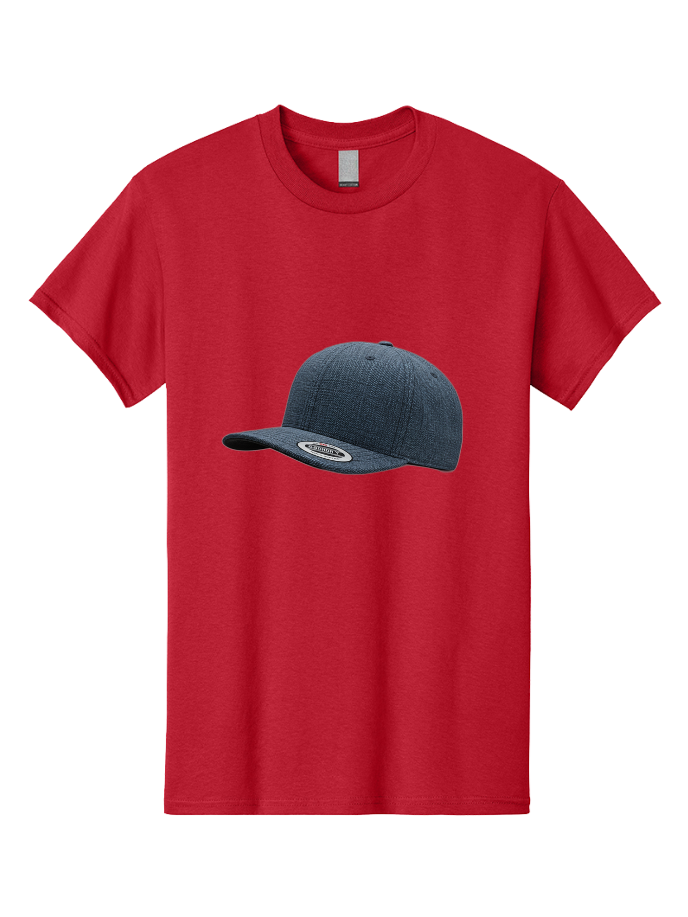 Flexfit-Cap Men'S Graphic Tee, 100% Cotton, Comfortable Casual Summer Wear, Machine Washable, Flexfit Baseball Cap, Dark Blue Cap, Snapback Hat, Flexfit Logo, Stylish Headwear, Casual Fashion, Sports Cap, Flexfit Branding, Hat With Logo Bad102