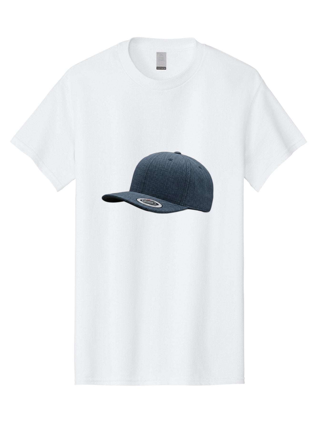 Flexfit-Cap Men'S Graphic Tee, 100% Cotton, Comfortable Casual Summer Wear, Machine Washable, Flexfit Baseball Cap, Dark Blue Cap, Snapback Hat, Flexfit Logo, Stylish Headwear, Casual Fashion, Sports Cap, Flexfit Branding, Hat With Logo Bad102
