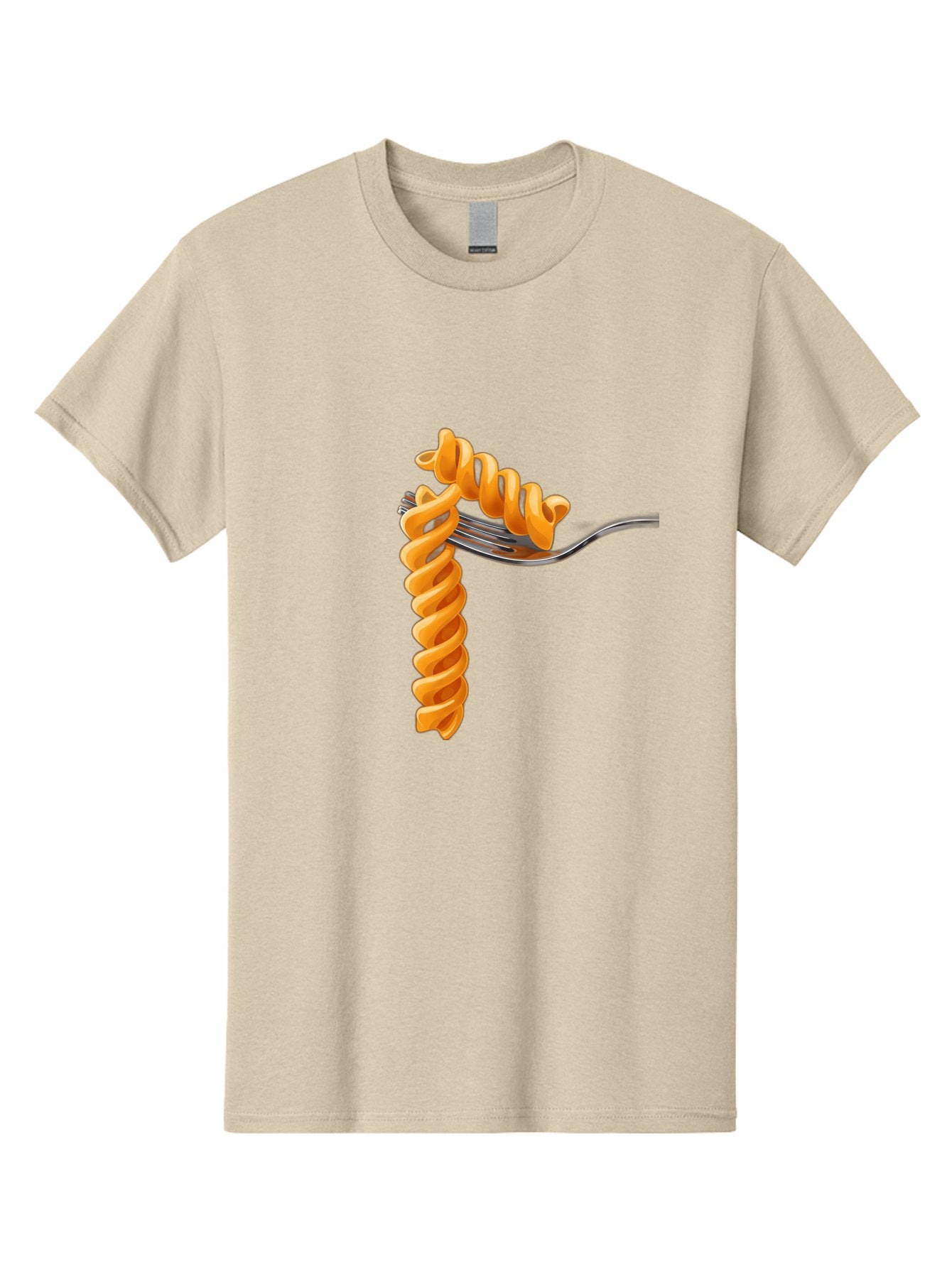 Fusilli-On-Fork Men'S Graphic Tee, 100% Cotton, Comfortable Casual Summer Wear, Machine Washable, Fusilli Pasta, Spiral Pasta, Fork, Italian Cuisine, Delicious Meal, Tasty Food, Pasta Dish, Culinary Delight Bad113 14
