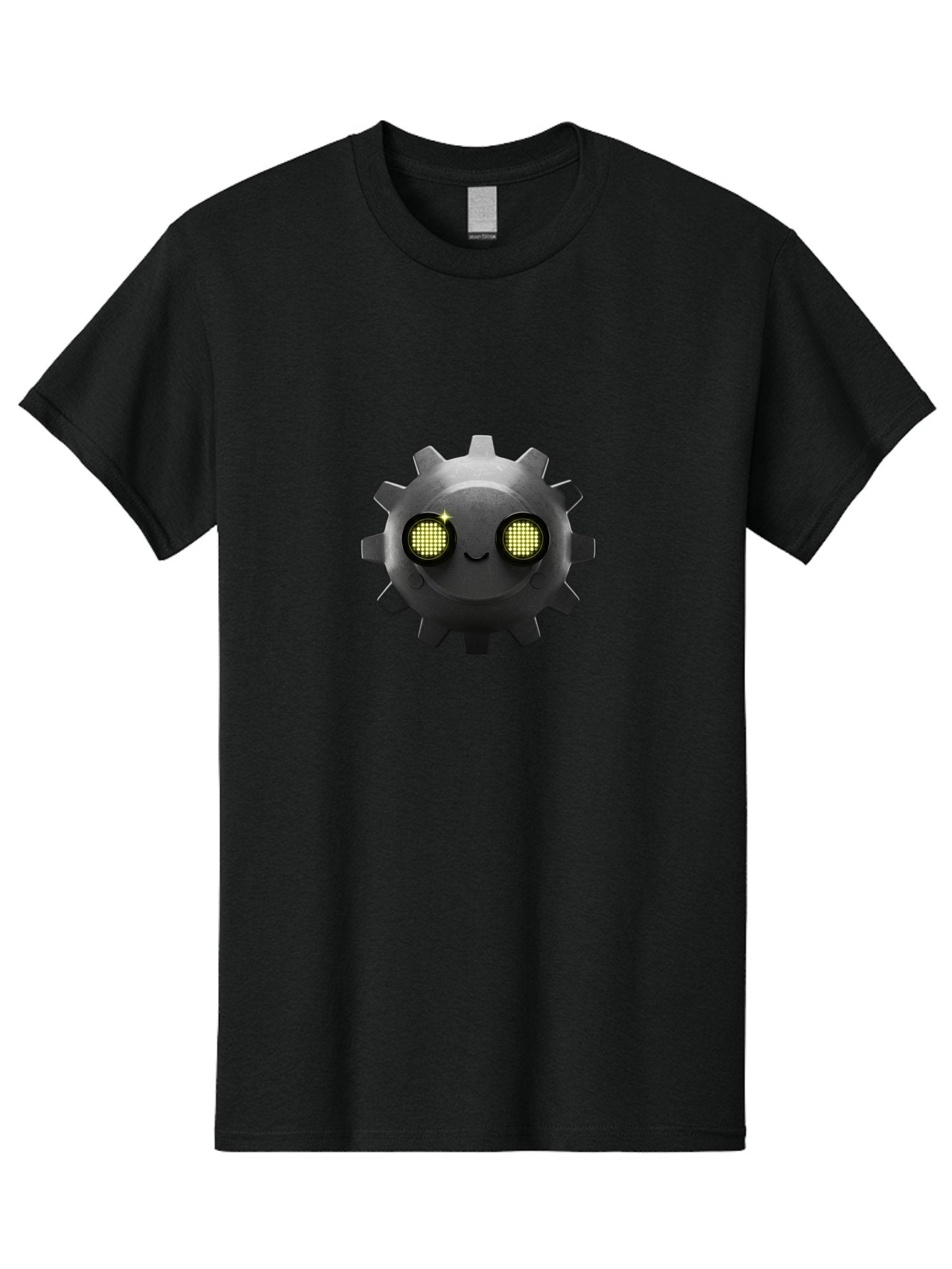 Gearbot Men'S Graphic Tee, 100% Cotton, Comfortable Casual Summer Wear, Machine Washable, Steampunk-Inspired Cog, Industrial Charm, Gear Face, Robotic Eyes, Machinery Character, Digital Art, Futuristic Design, Mechanical Marvel Bad127 14