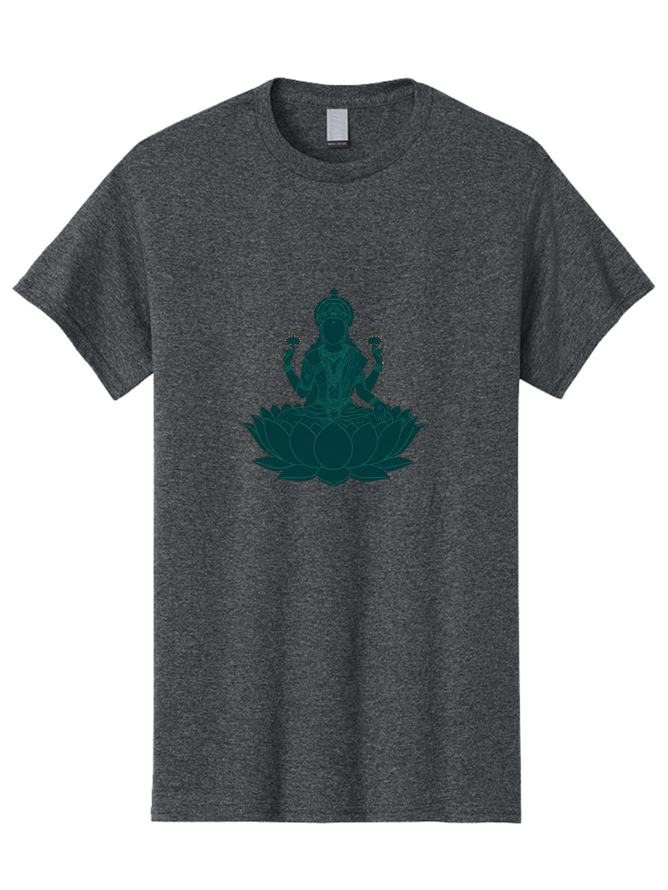 Goddess-Lakshmi Men'S Graphic Tee, 100% Cotton, Comfortable Casual Summer Wear, Machine Washable, Goddess Lakshmi, Lotus Flower, Spiritual Symbolism, Hindu Mythology, Sacred Geometry, Peaceful Pose, Sacred Lotus, Divine Energy, Prosperity, Bad154 13
