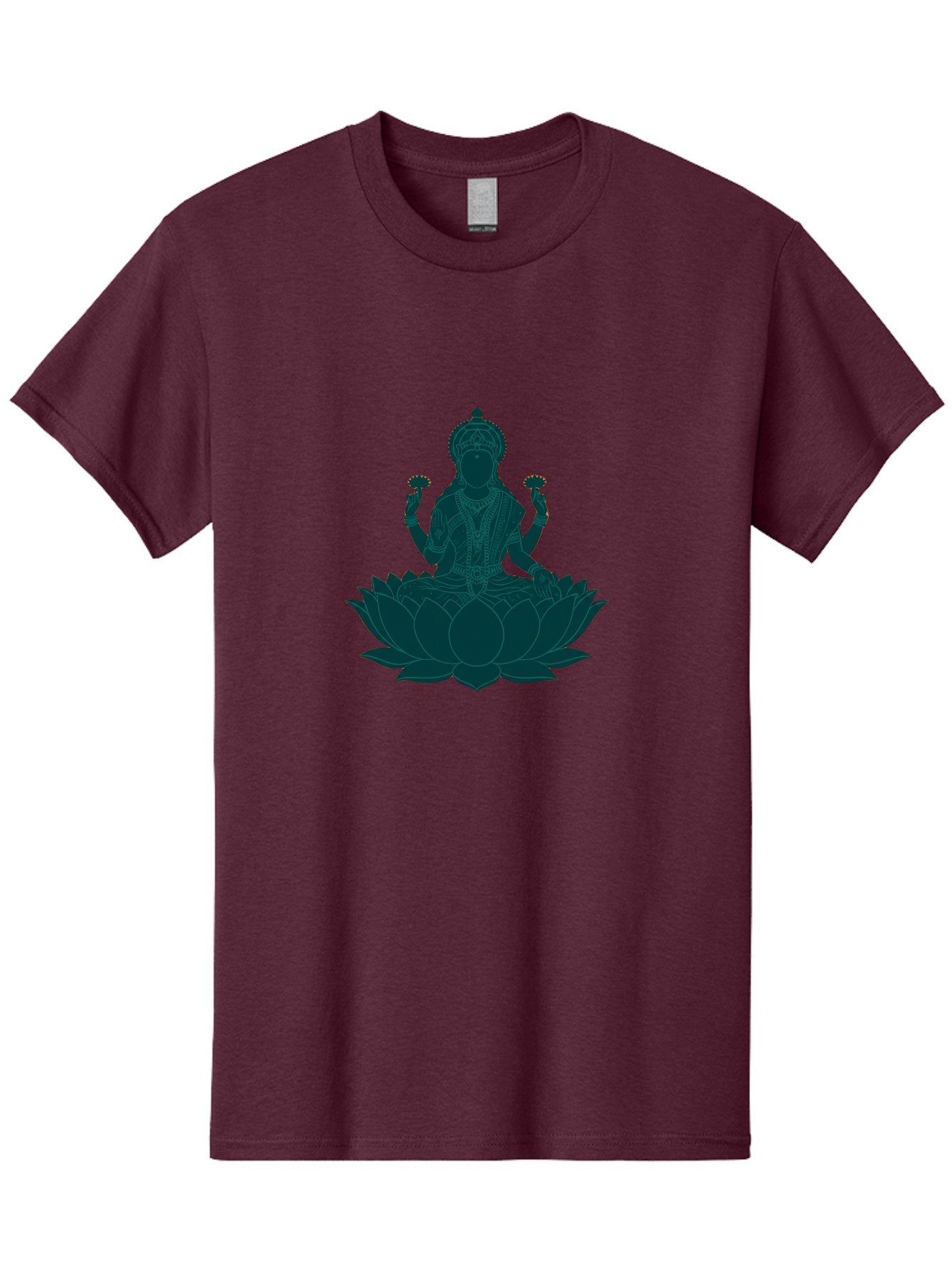 Goddess-Lakshmi Men'S Graphic Tee, 100% Cotton, Comfortable Casual Summer Wear, Machine Washable, Goddess Lakshmi, Lotus Flower, Spiritual Symbolism, Hindu Mythology, Sacred Geometry, Peaceful Pose, Sacred Lotus, Divine Energy, Prosperity, Bad154 11