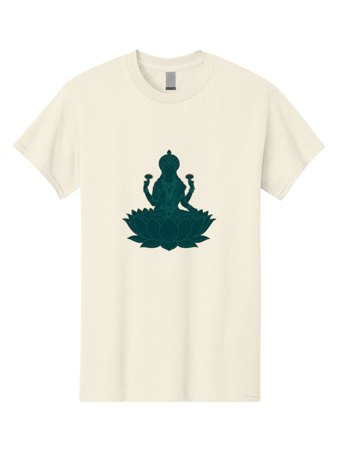 Goddess-Lakshmi Men'S Graphic Tee, 100% Cotton, Comfortable Casual Summer Wear, Machine Washable, Goddess Lakshmi, Lotus Flower, Spiritual Symbolism, Hindu Mythology, Sacred Geometry, Peaceful Pose, Sacred Lotus, Divine Energy, Prosperity, Bad154 15