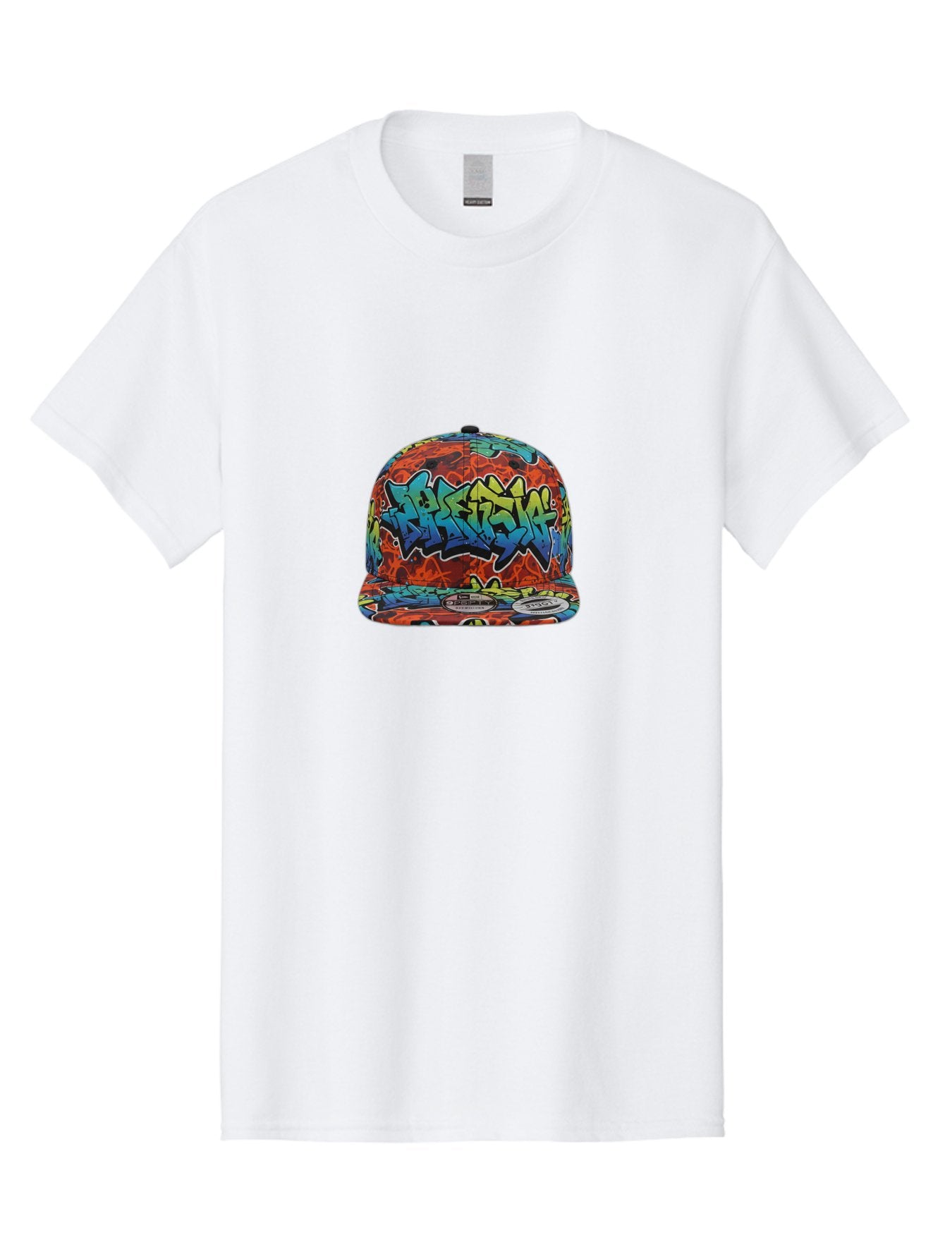 Graffiti-Baseball-Cap-1 Men'S Graphic Tee, 100% Cotton, Comfortable Casual Summer Wear, Machine Washable, New Era Cap, Graffiti Design, Streetwear Fashion, Urban Style, Colorful Hat, Trendy Accessories, Casual Wear, Baseball Cap, Graffiti Art, Bad162 3
