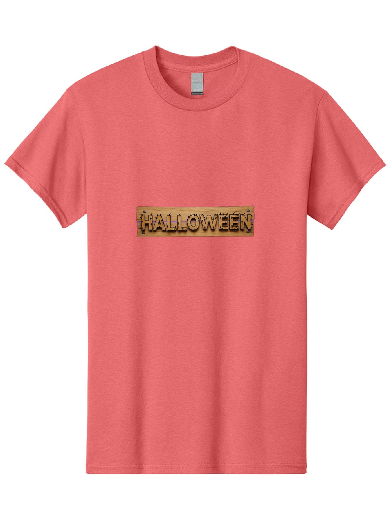 Halloween-Wooden-Sign Men'S Graphic Tee, 100% Cotton, Comfortable Casual Summer Wear, Machine Washable, Halloween Theme, Wooden Sign, Horror Elements, Spooky Atmosphere, Halloween Decorations, Autumn Festivities, Halloween Party Bad178 11