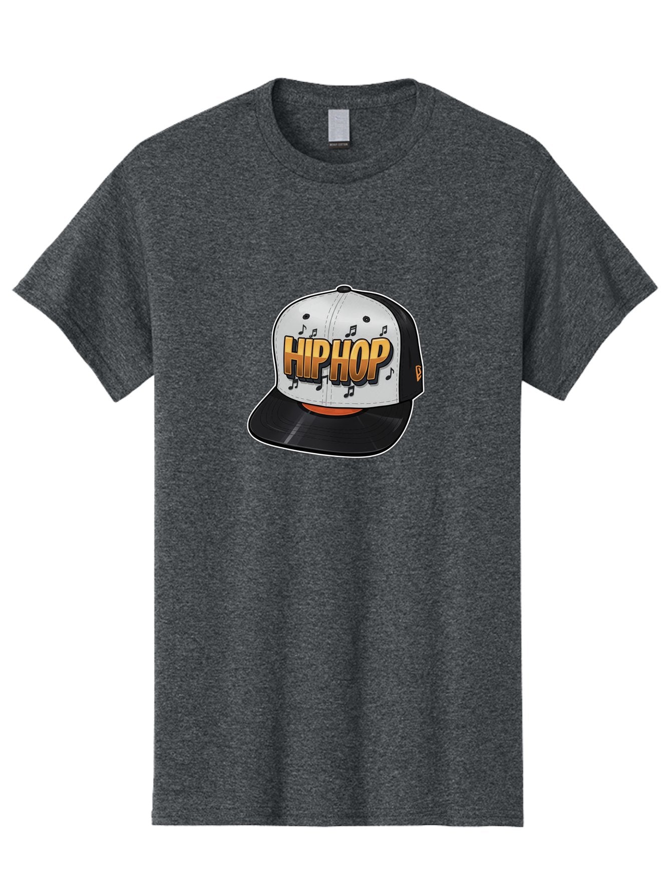 Hip-Hop Men'S Graphic Tee, 100% Cotton, Comfortable Casual Summer Wear, Machine Washable, Hip Hop Hat, Snapback Cap, Streetwear Fashion, Musical Notes, Bold Graphics, Urban Style, Trendy Accessories, Rap Culture, Stylish Headwear, Bad197 14