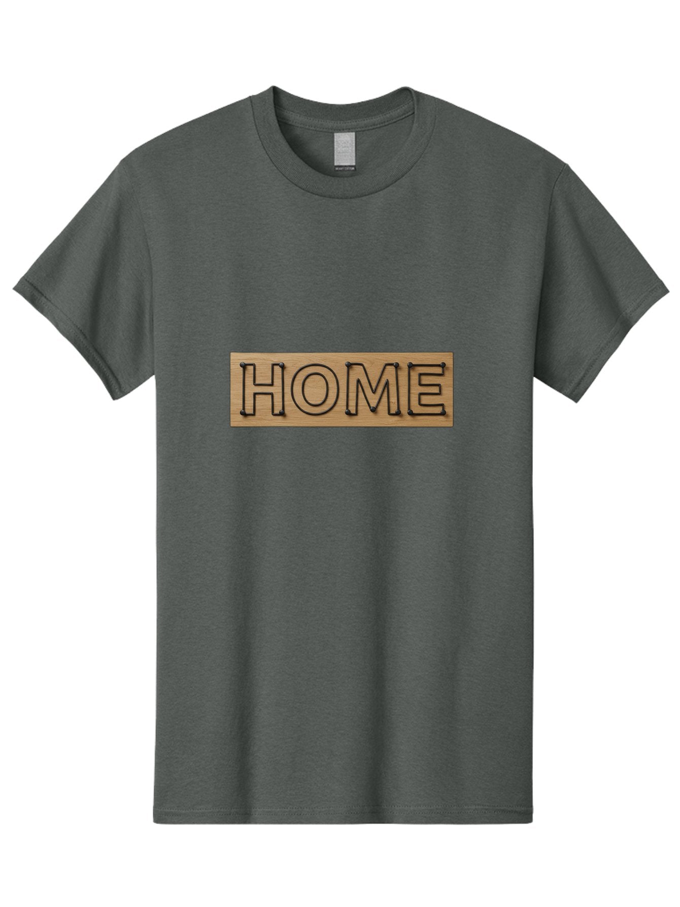 Home Men'S Graphic Tee, 100% Cotton, Comfortable Casual Summer Wear, Machine Washable, Wooden Sign, Home Sign, Marquee Letters, Rustic Decor, Home Decor, Wooden Marquee, Vintage Style, Home Sweet Home Bad199 8