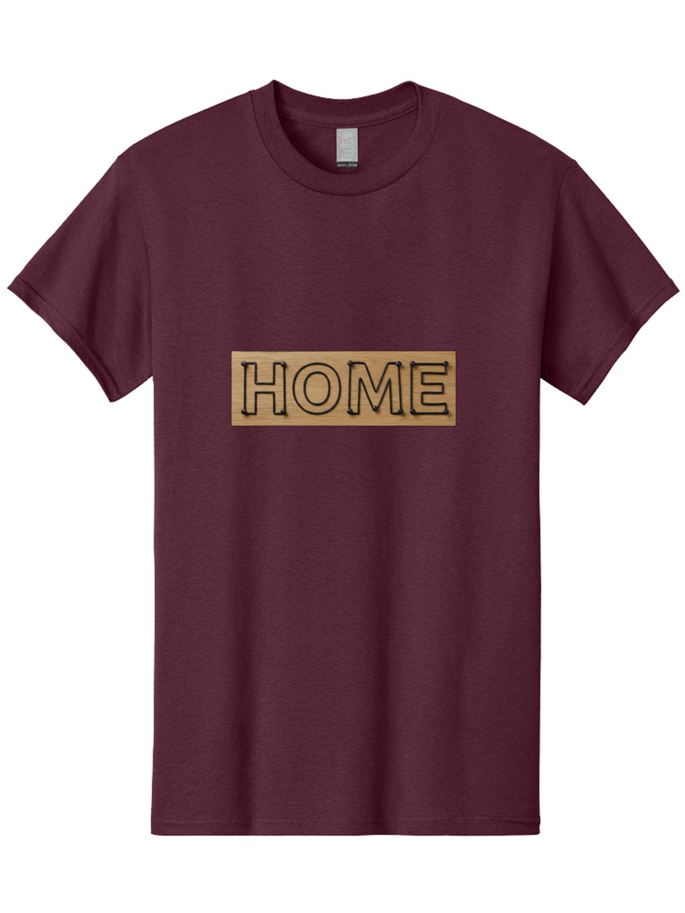Home Men'S Graphic Tee, 100% Cotton, Comfortable Casual Summer Wear, Machine Washable, Wooden Sign, Home Sign, Marquee Letters, Rustic Decor, Home Decor, Wooden Marquee, Vintage Style, Home Sweet Home Bad199 10
