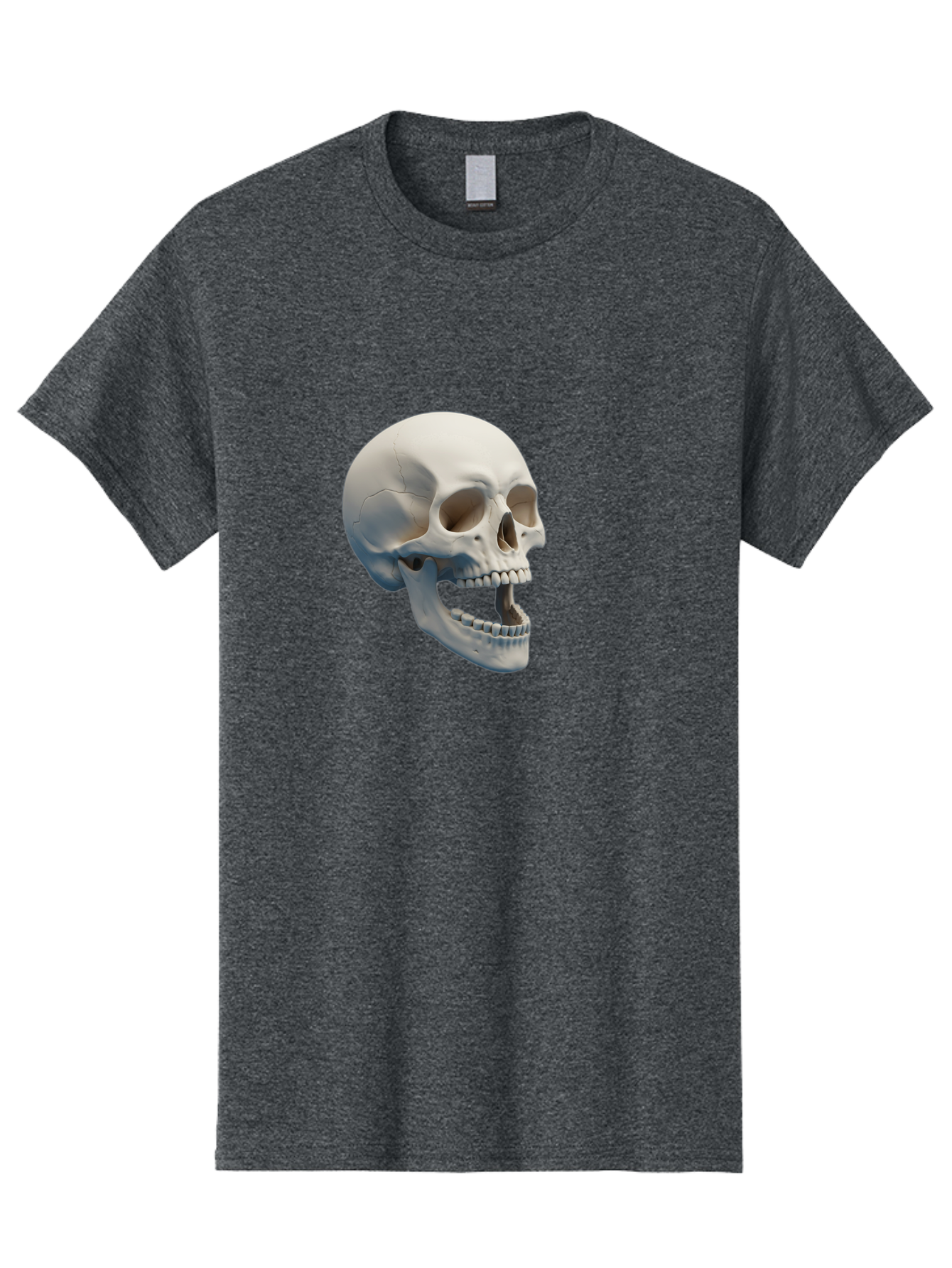 Human-Skull-1 Men'S Graphic Tee, 100% Cotton, Comfortable Casual Summer Wear, Machine Washable, Human Skull, Skeletal Head, Anatomy, Bones, Teeth, Jawbone, Scientific Illustration, Medical Art, 3D Rendering, Detailed Model Bad204 11