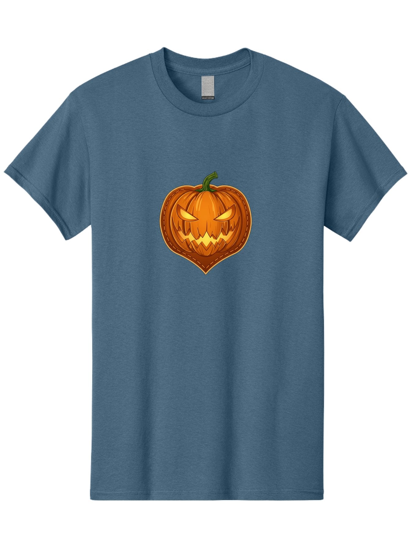 Jack-O-Lantern-1 Men'S Graphic Tee, 100% Cotton, Comfortable Casual Summer Wear, Machine Washable, Halloween Pumpkin, Jack O' Lantern, Spooky Face, Creepy Eyes, Stitched Pumpkin, Orange Pumpkin, Fall Decorations, Autumn Season, Cartoon Style, Bad221 15
