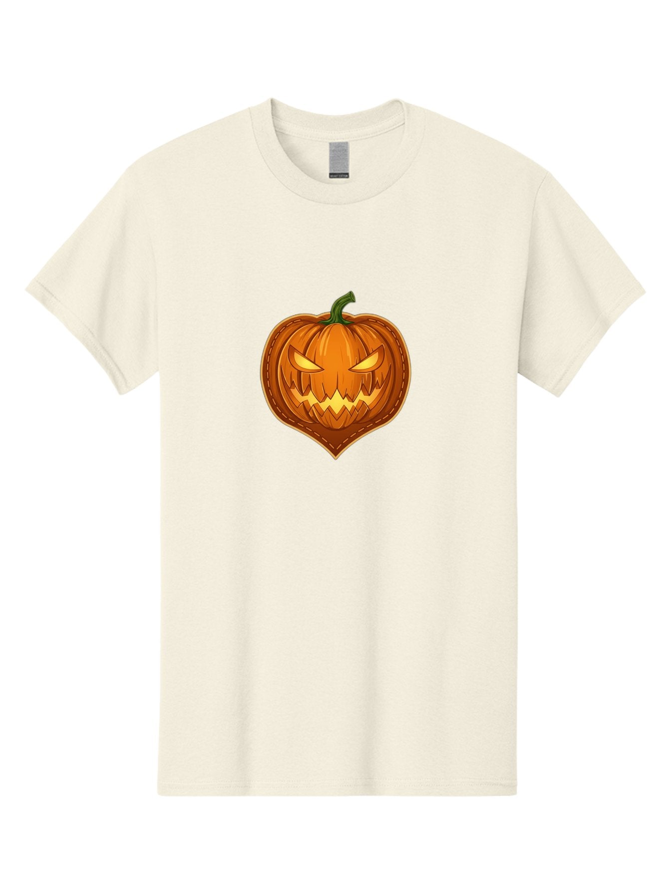 Jack-O-Lantern-1 Men'S Graphic Tee, 100% Cotton, Comfortable Casual Summer Wear, Machine Washable, Halloween Pumpkin, Jack O' Lantern, Spooky Face, Creepy Eyes, Stitched Pumpkin, Orange Pumpkin, Fall Decorations, Autumn Season, Cartoon Style, Bad221 14