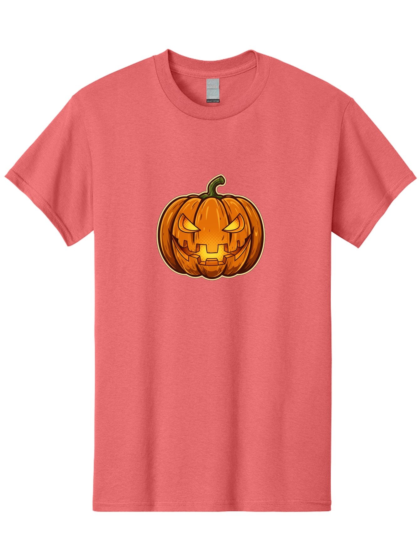 Jack-O-Lantern-4 Men'S Graphic Tee, 100% Cotton, Comfortable Casual Summer Wear, Machine Washable, Halloween Pumpkin, Jack O Lantern, Spooky Face, Orange Pumpkin, Cartoon Style, Autumn Decoration, Halloween Symbol, Seasonal Decor Bad224 3