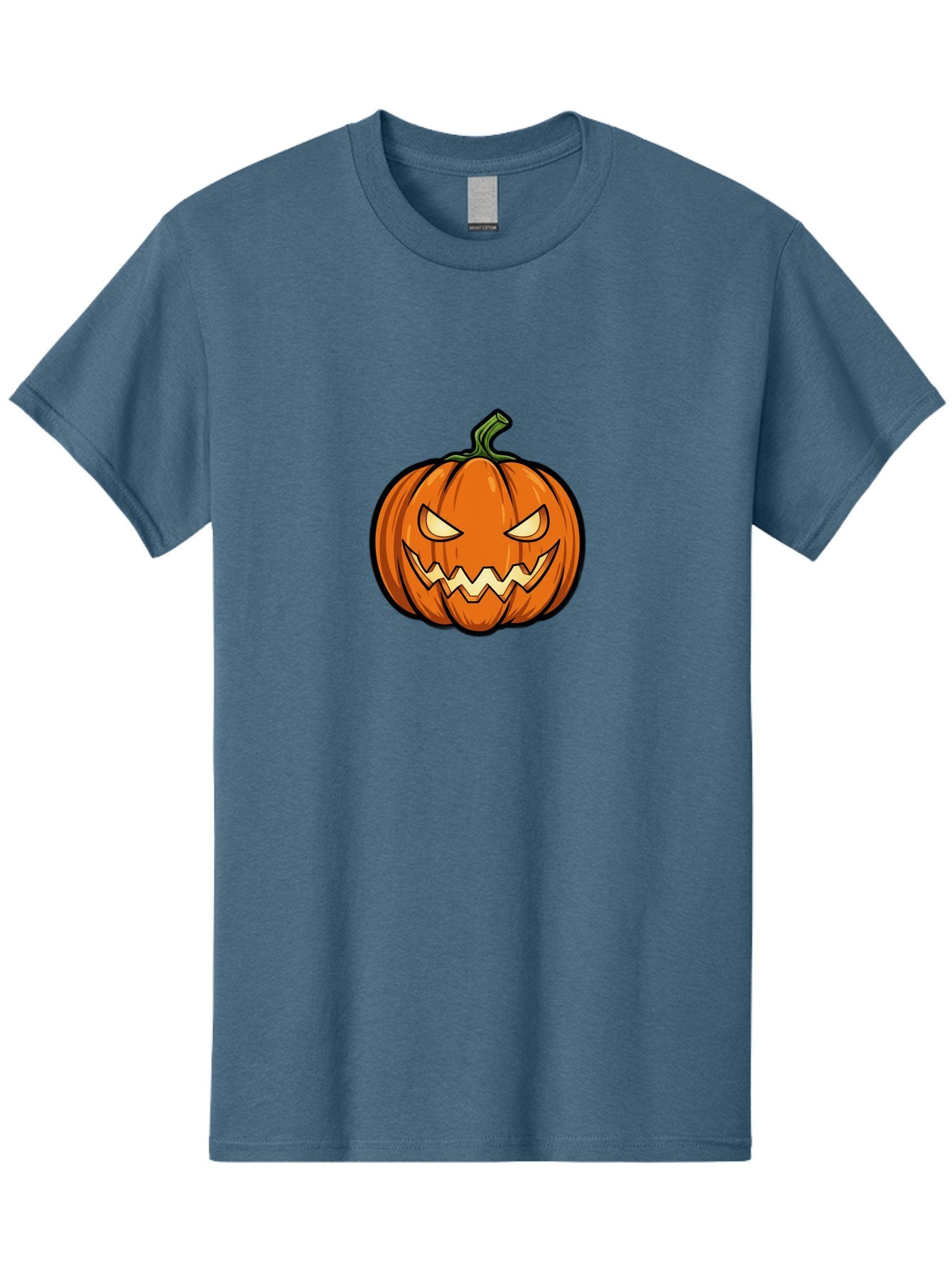 Jack-O-Lantern-5 Men'S Graphic Tee, 100% Cotton, Comfortable Casual Summer Wear, Machine Washable, Cartoon Pumpkin, Halloween Decorations, Spooky Face, Orange Pumpkin, Scary Eyes, Autumn Symbols, Jack O' Lantern, Halloween Theme, Festive Gourd Bad225 5