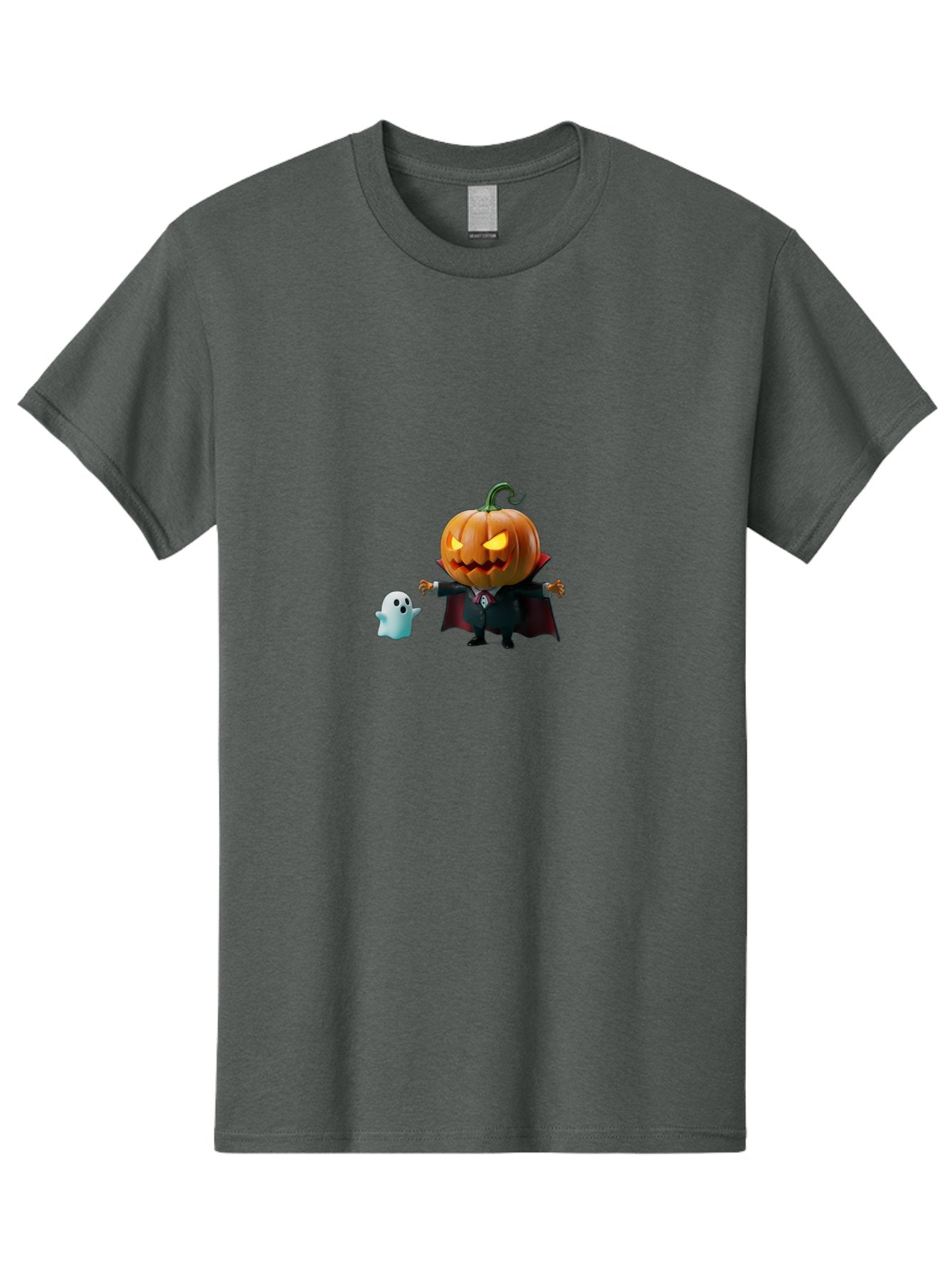 Jack-O-Lantern-Character Men'S Graphic Tee, 100% Cotton, Comfortable Casual Summer Wear, Machine Washable, Pumpkin Head, Vampire Costume, Ghostly Figure, Halloween Character, Spooky Atmosphere, Autumn Decorations, Festive Spirit, Bad226 12