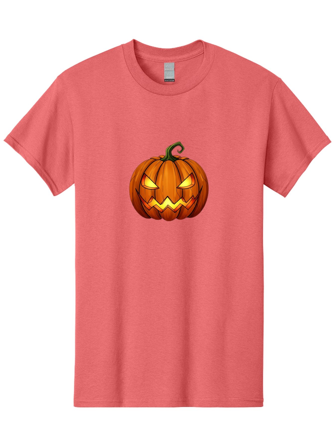 Jack-O-Lantern-Pumpkin Men'S Graphic Tee, 100% Cotton, Comfortable Casual Summer Wear, Machine Washable, Halloween Pumpkin, Carved Face, Glowing Eyes, Spooky Atmosphere, Autumnal Symbol, Festive Decor, Orange Gourd, Eerie Grin, Bad227 6