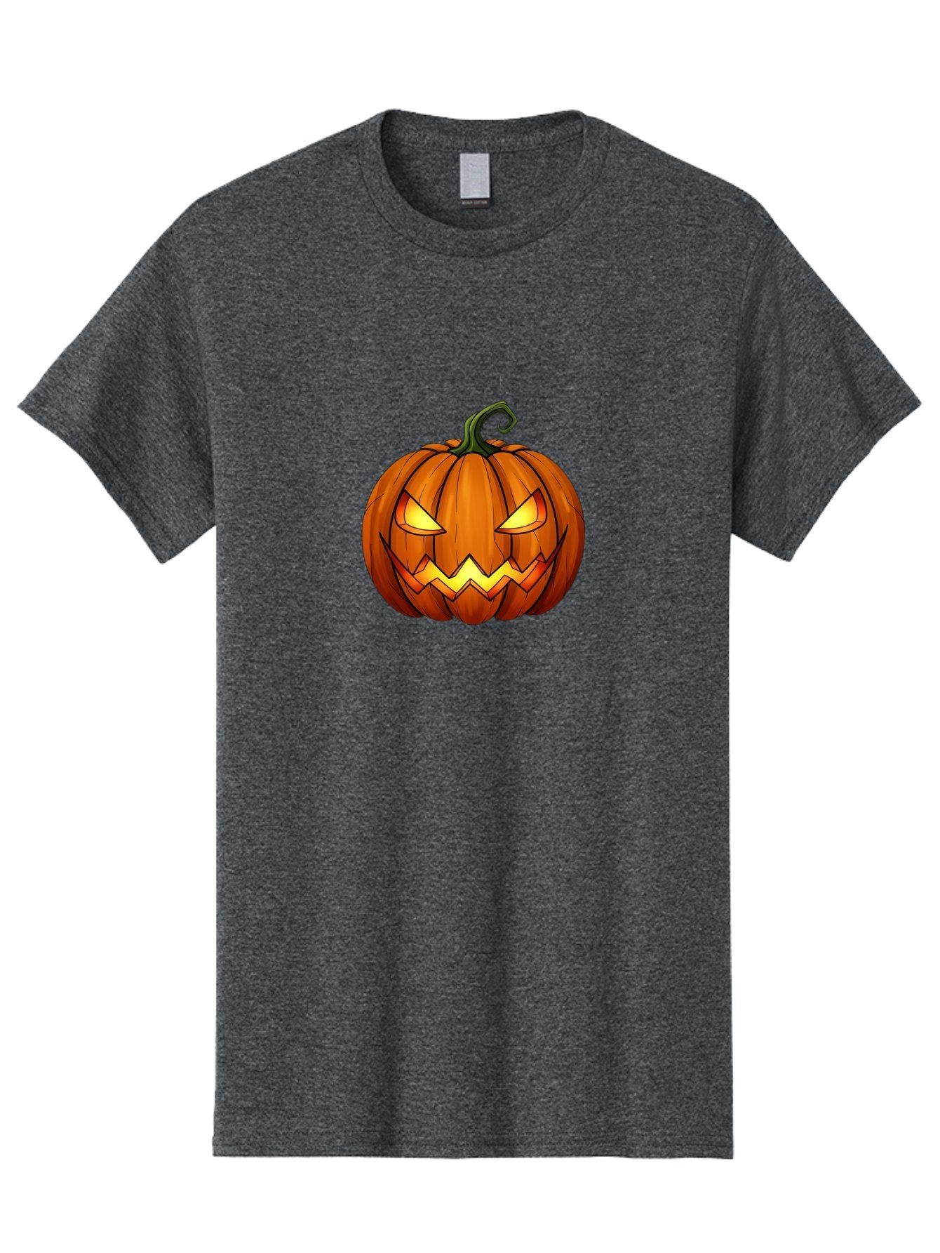 Jack-O-Lantern-Pumpkin Men'S Graphic Tee, 100% Cotton, Comfortable Casual Summer Wear, Machine Washable, Halloween Pumpkin, Carved Face, Glowing Eyes, Spooky Atmosphere, Autumnal Symbol, Festive Decor, Orange Gourd, Eerie Grin, Bad227 7