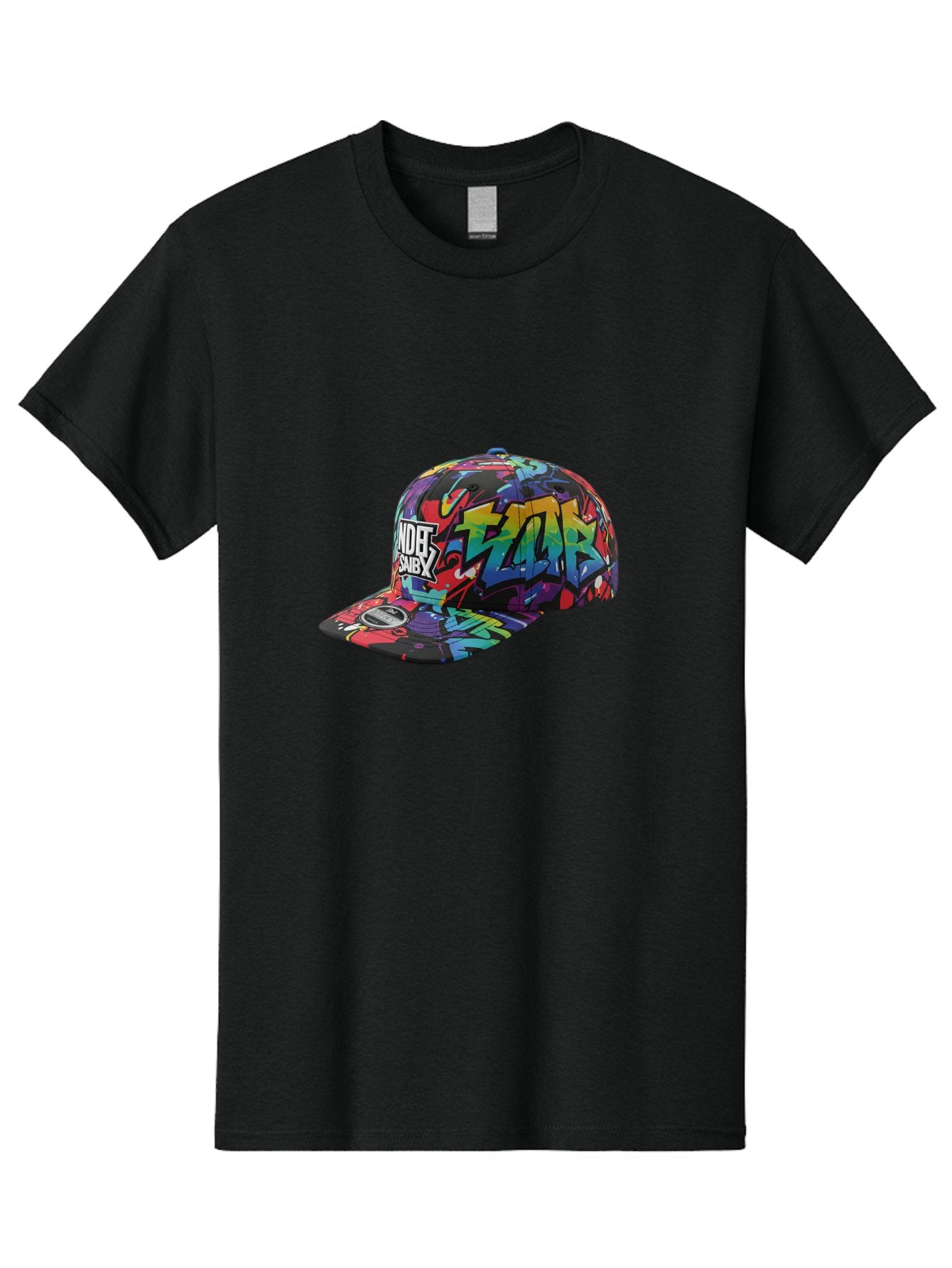 Kazr-Baseball-Cap Men'S Graphic Tee, 100% Cotton, Comfortable Casual Summer Wear, Machine Washable, Streetwear Fashion, Graffiti Art, Urban Style, Kansas Hat, Xsby Logo, Vibrant Colors, Bold Design, Casual Wear, Trendy Accessory Bad251 15