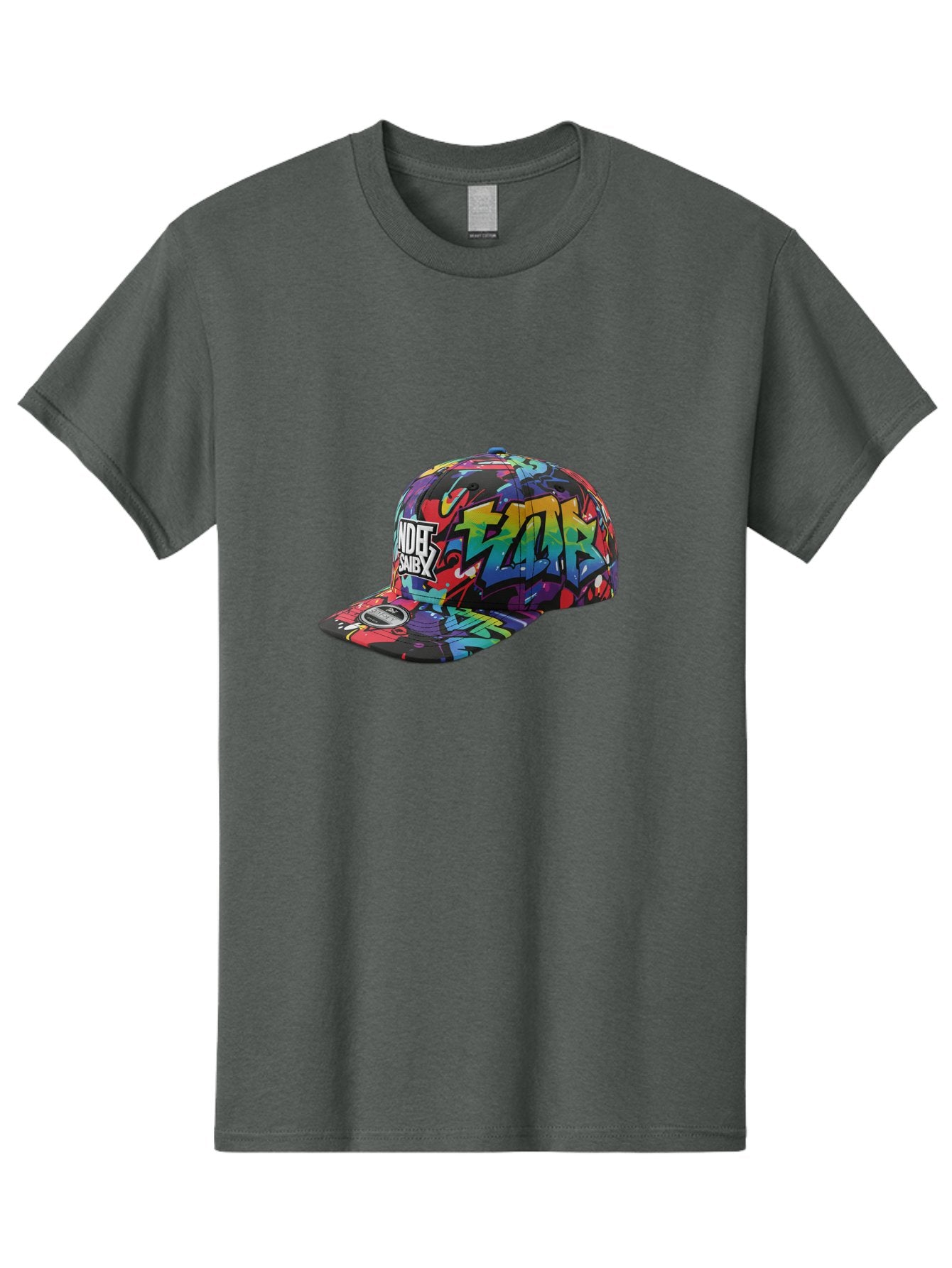 Kazr-Baseball-Cap Men'S Graphic Tee, 100% Cotton, Comfortable Casual Summer Wear, Machine Washable, Streetwear Fashion, Graffiti Art, Urban Style, Kansas Hat, Xsby Logo, Vibrant Colors, Bold Design, Casual Wear, Trendy Accessory Bad251 5