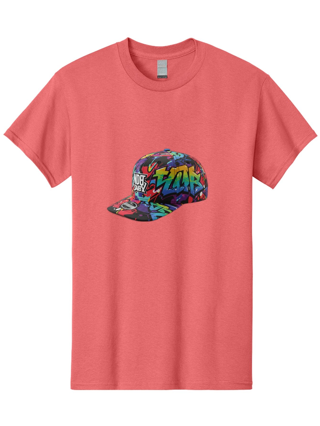 Kazr-Baseball-Cap Men'S Graphic Tee, 100% Cotton, Comfortable Casual Summer Wear, Machine Washable, Streetwear Fashion, Graffiti Art, Urban Style, Kansas Hat, Xsby Logo, Vibrant Colors, Bold Design, Casual Wear, Trendy Accessory Bad251 3