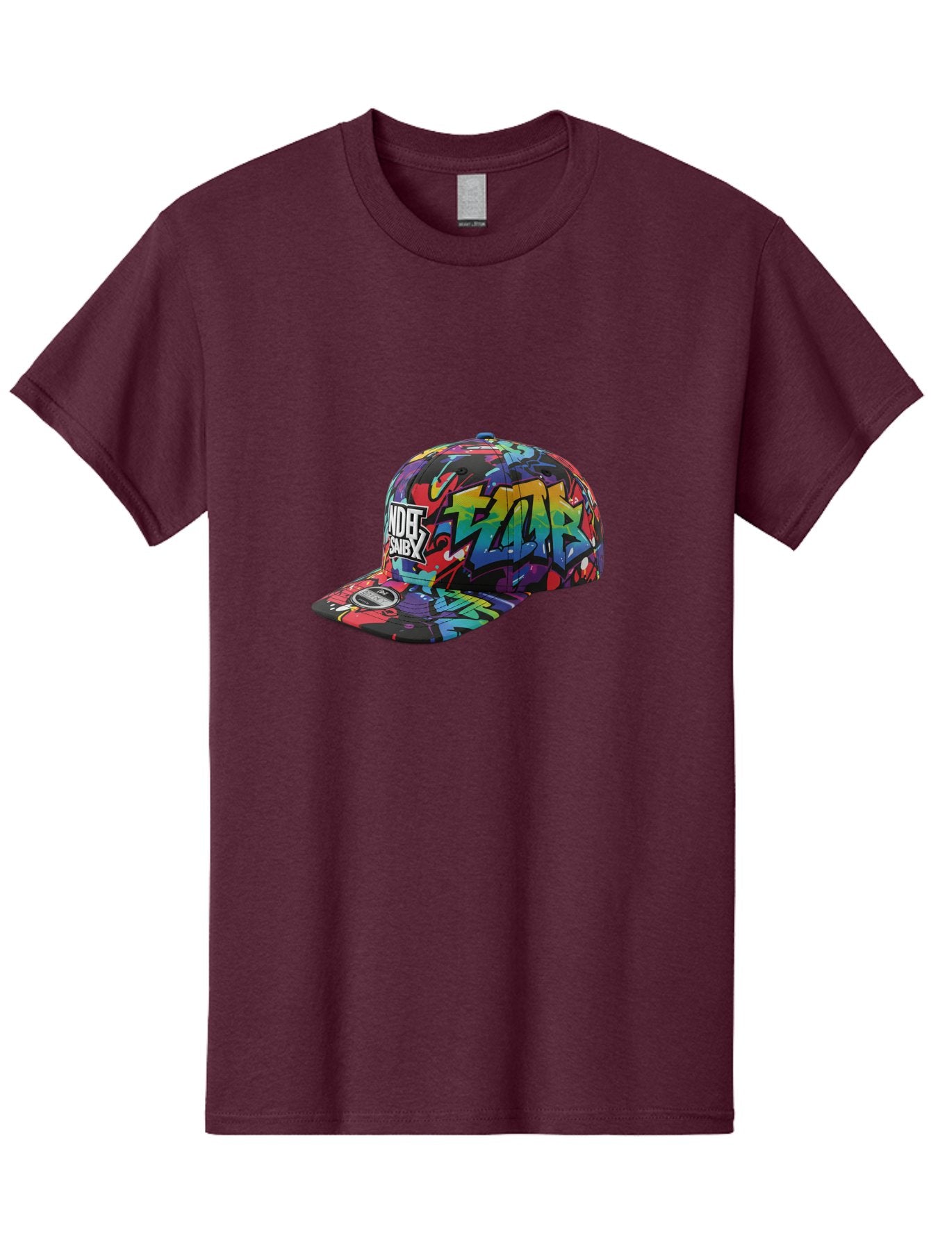 Kazr-Baseball-Cap Men'S Graphic Tee, 100% Cotton, Comfortable Casual Summer Wear, Machine Washable, Streetwear Fashion, Graffiti Art, Urban Style, Kansas Hat, Xsby Logo, Vibrant Colors, Bold Design, Casual Wear, Trendy Accessory Bad251 13